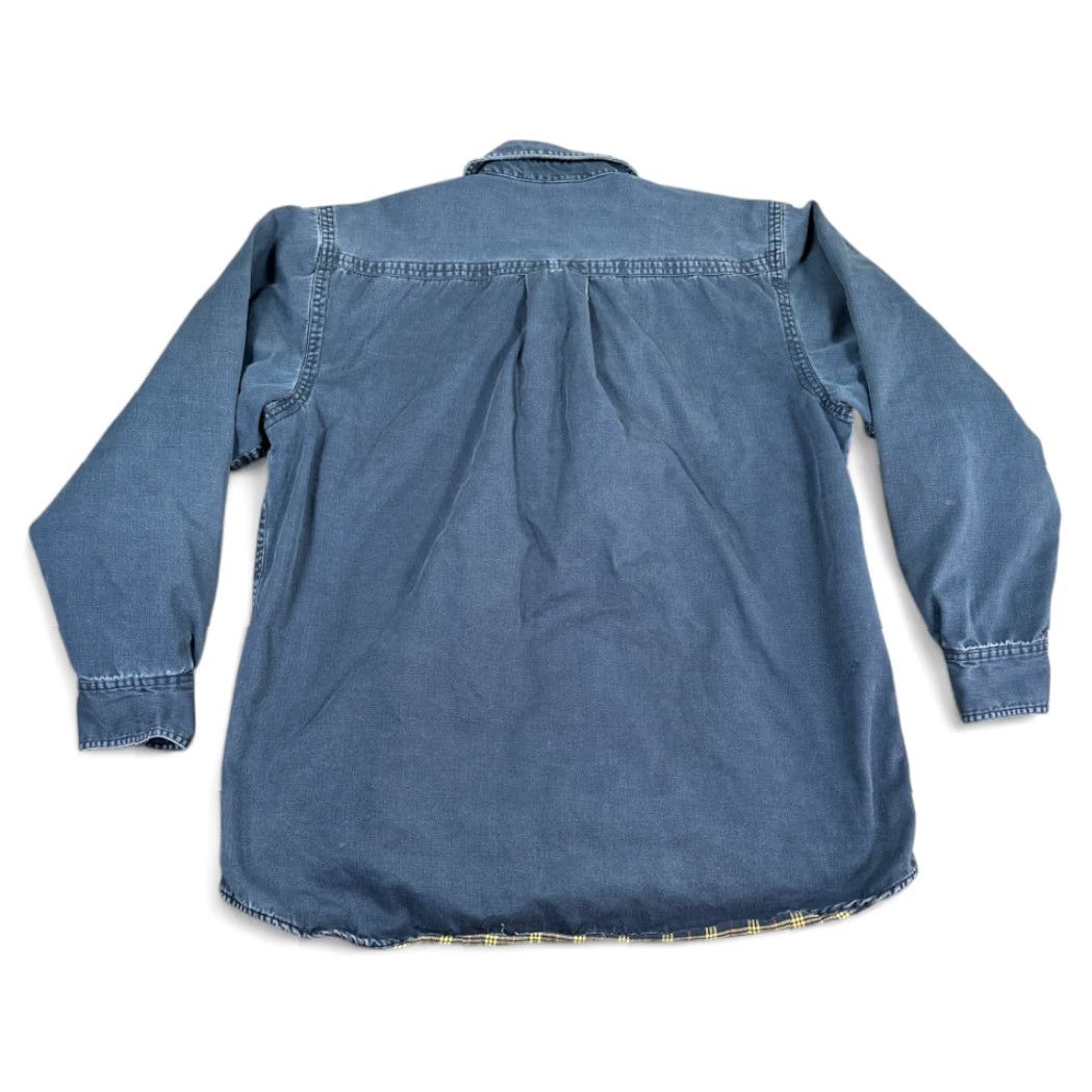 Vintage VINTAGE Galyans Shirt Blue Flannel Lined Workwear Chore Barn 90s Adult LARGE Cotton Button-Up Long Sleeve Men Size US L / EU 52-54 / 3 - 3 Thumbnail