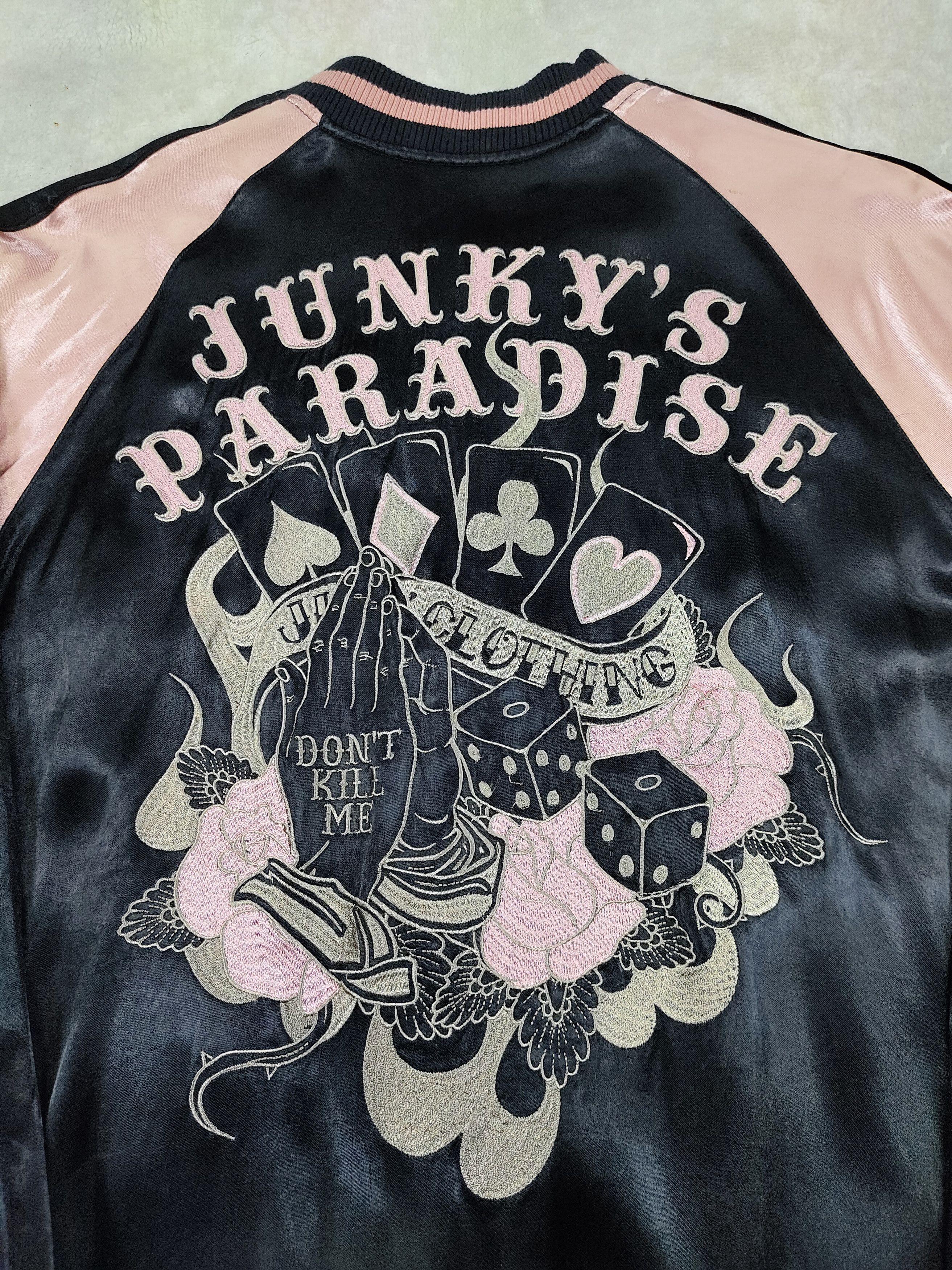 Japanese Brand ❤️‍🔥Junky's Paradise 🇯🇵Tatto Art Reversible Rayon Sukajan Size US XL / EU 56 / 4 - 6 Thumbnail