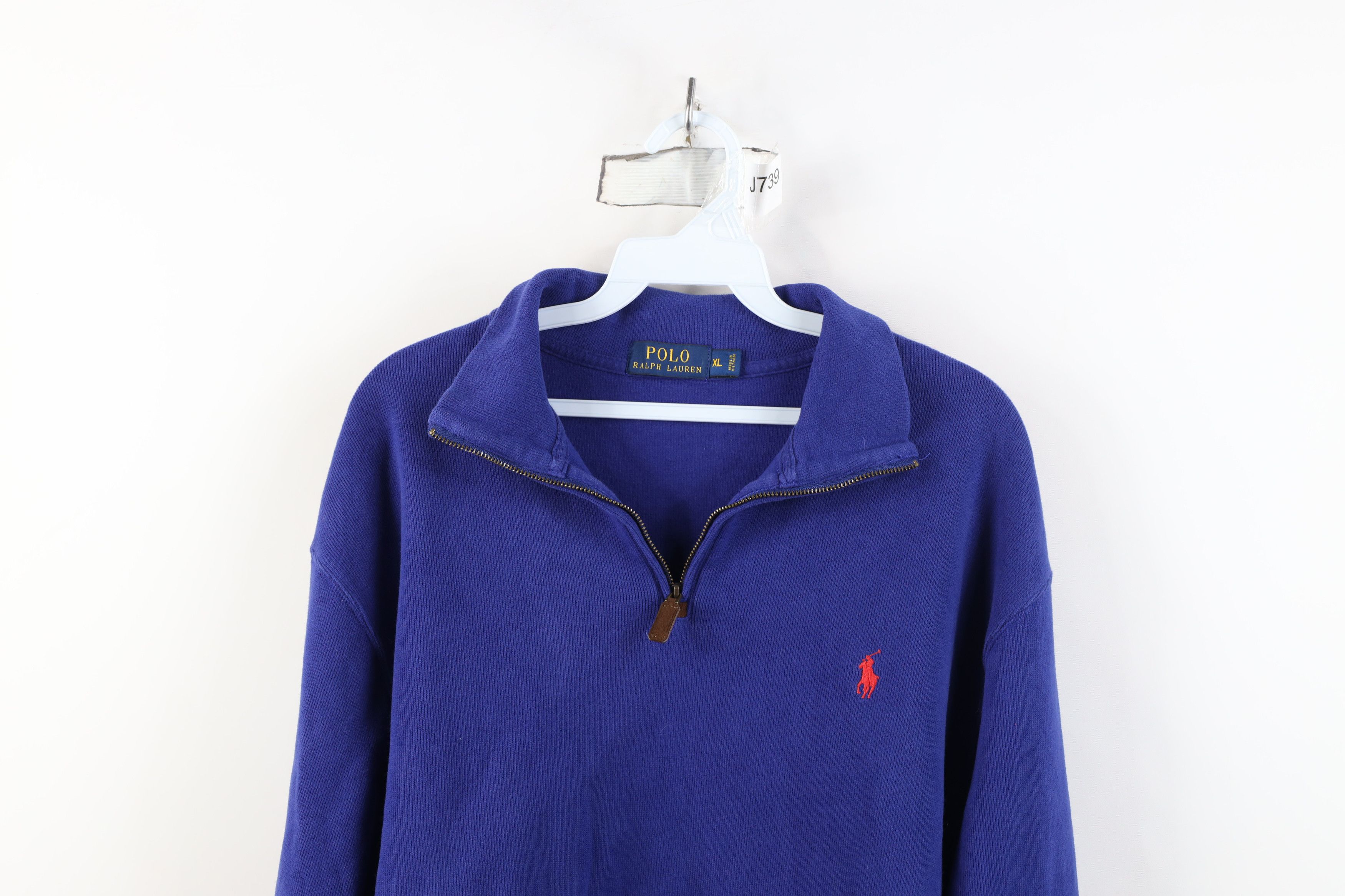 Ralph Lauren Vintage Ralph Lauren Ribbed Knit Half Zip Pullover Sweater Size US XL / EU 56 / 4 - 2 Thumbnail