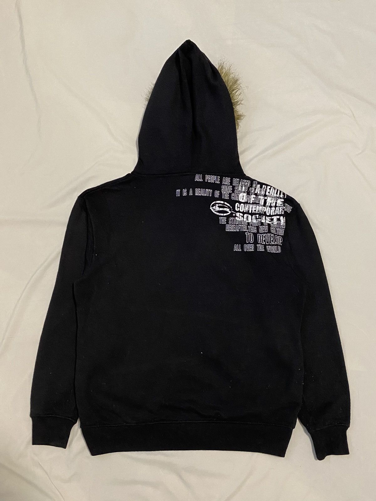 Le Grande Bleu (L.G.B.) IMPALA POEM FUR HOODIE PUNK GOTHIC Size US M / EU 48-50 / 2 - 7 Thumbnail