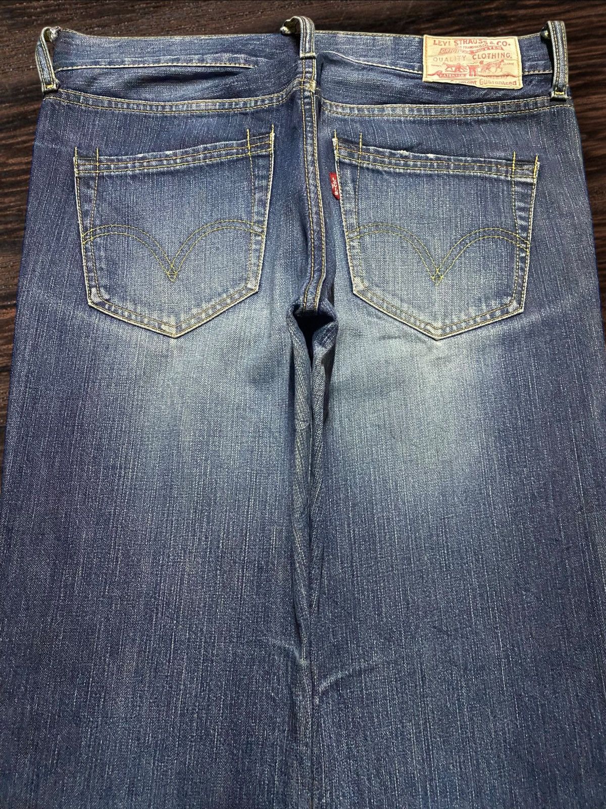 Levi's Vintage Levis Faded Wash Distressed Staright Jeans Size US 31 - 4 Thumbnail