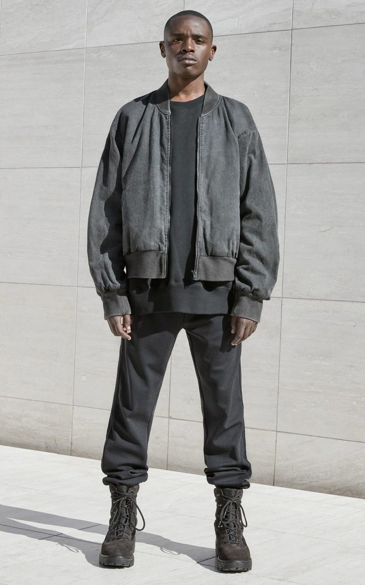 Yeezy Yeezy Season 4 Bomber Canvas Jacket Grey Small Made In Italy Size US S / EU 44-46 / 1 - 2 Thumbnail