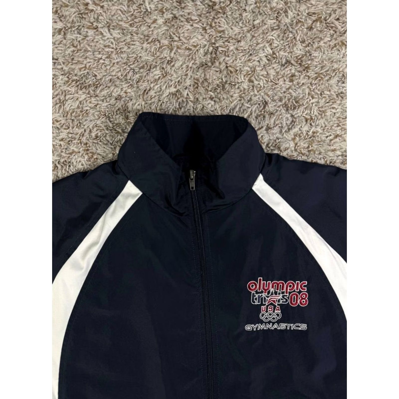 Vintage VINTAGE SPORT-TEK Jacket Windbreaker Olympic 2008 Men's Large Black Size US L / EU 52-54 / 3 - 2 Thumbnail