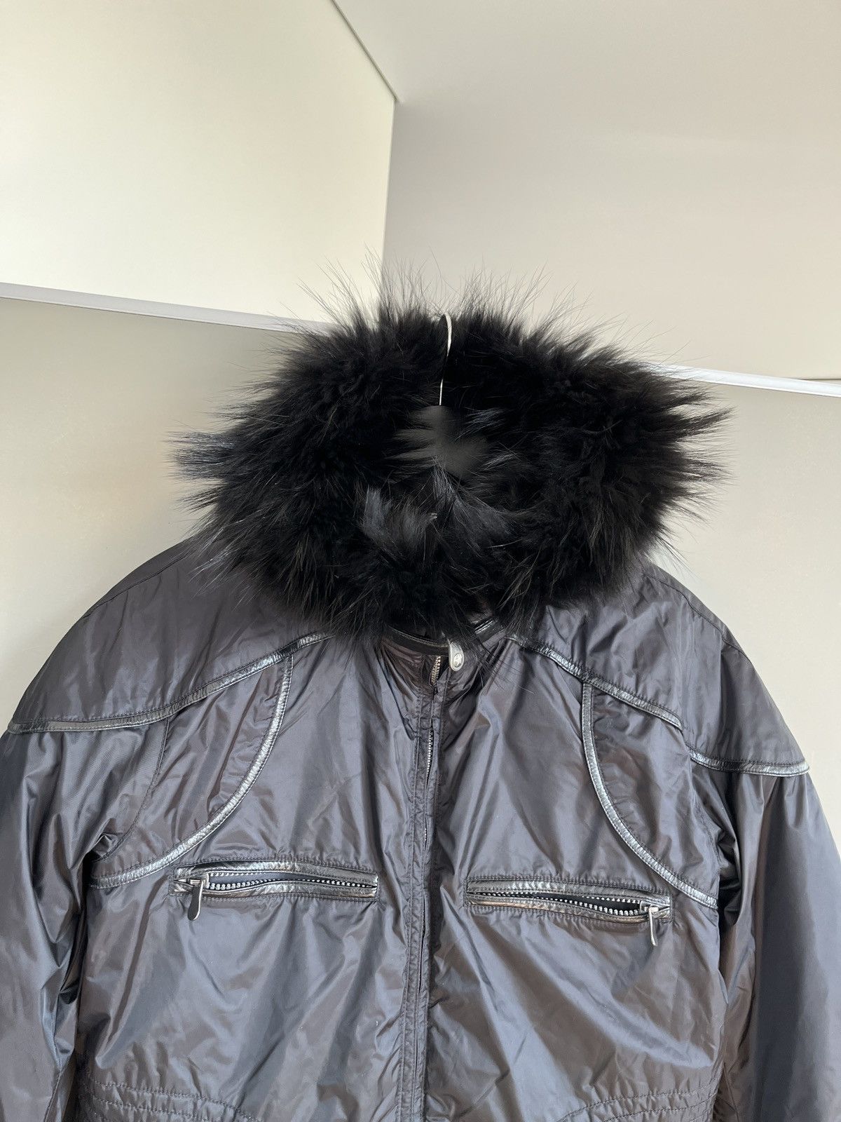 If Six Was Nine × JET SET JET SET Y2K Opium Style Bomber Jacket with Fur Size XS / US 0-2 / IT 36-38 - 6 Thumbnail