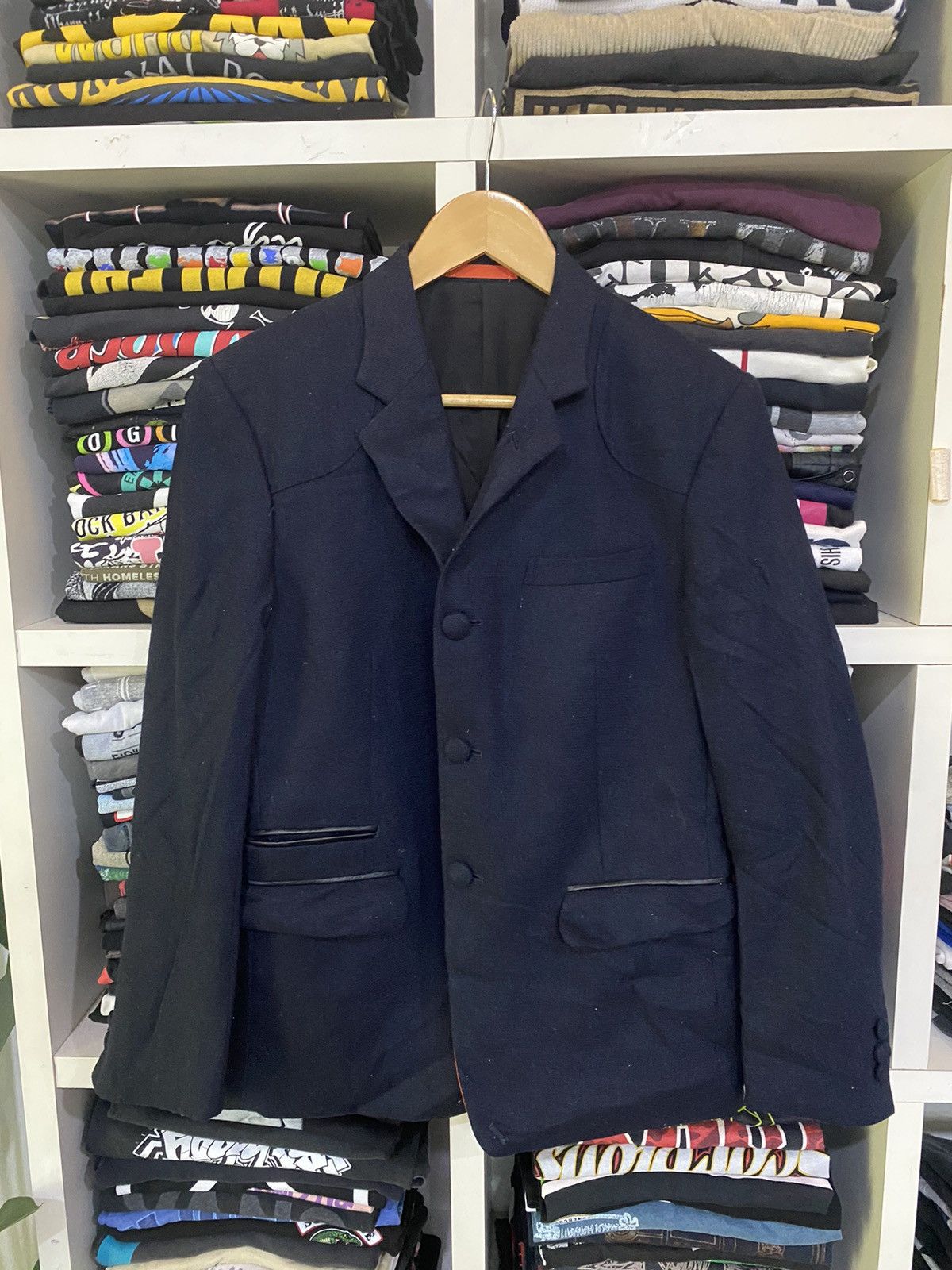 image of Fred Perry Jacket Slim Fit in Dark Blue, Men's (Size Medium)