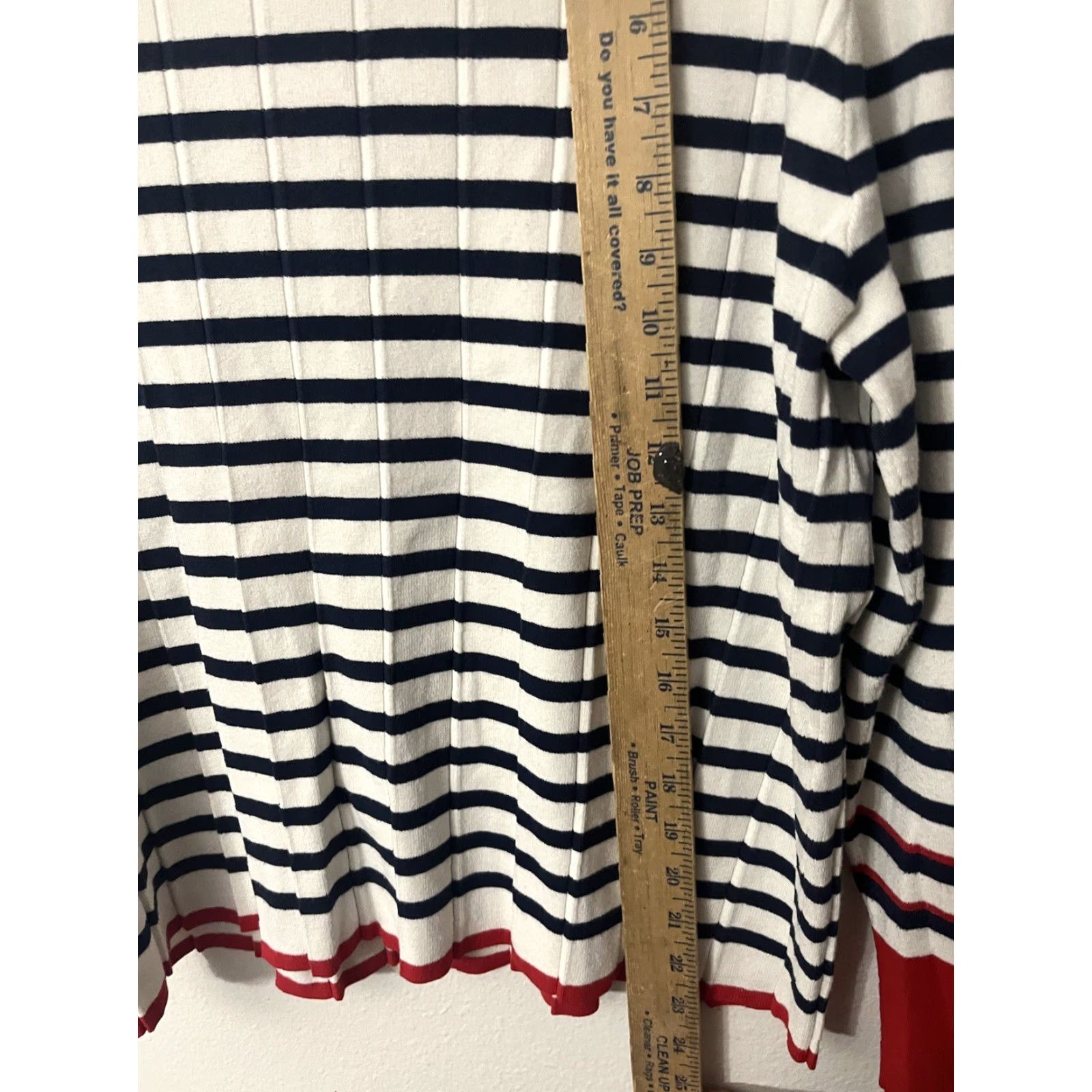 Nautica Nautica Women's Long Sleeve Pullover Shirt Large Multicolor Striped Casual Knit Size L / US 10 / IT 46 - 4 Thumbnail