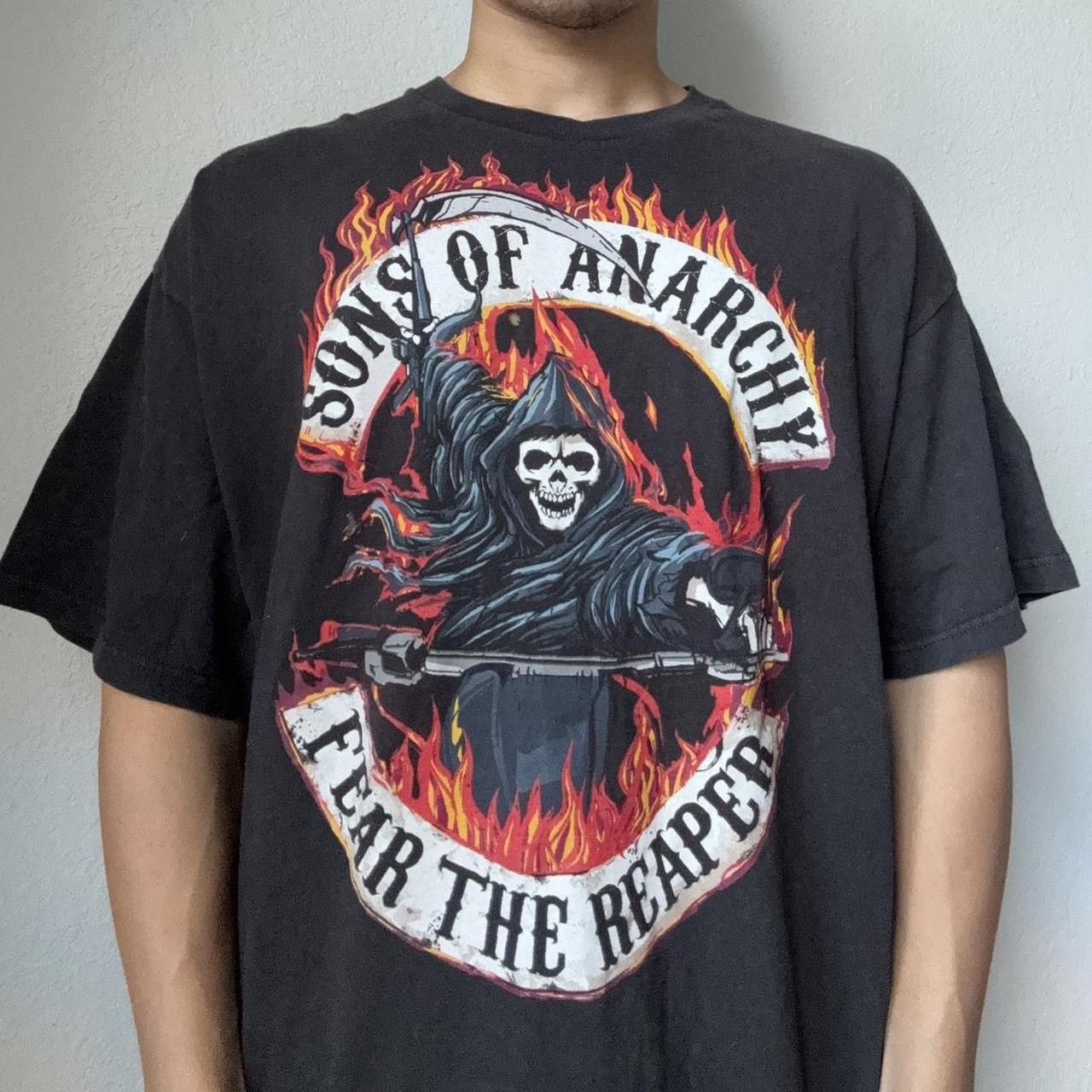 Vintage Vintage Sons of Anarchy Graphics Black Tee Shirt Size US XXL / EU 58 / 5 - 6 Thumbnail