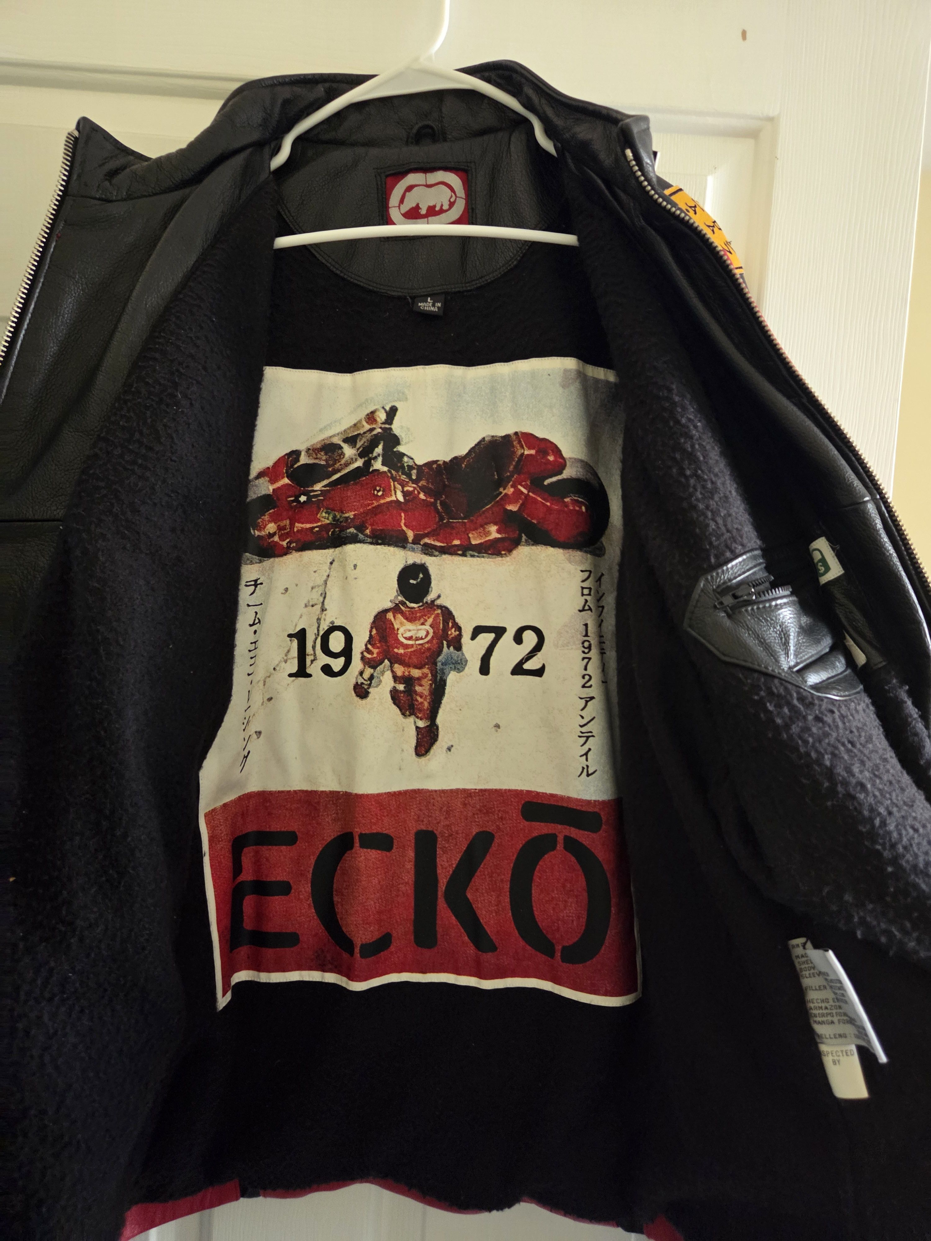 Ecko Unltd. ECKO AKIRA LEATHER MOTORCYCLE JACKET 1999 Size US L / EU 52-54 / 3 - 3 Thumbnail