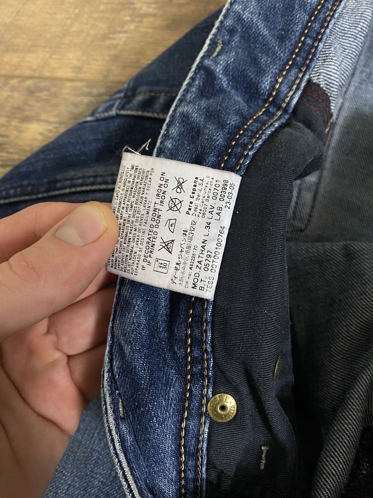 Diesel Diesel Zathan Bootcut Denim Jeans Wash 0087Z - Size 31 Size US 31 - 8 Thumbnail