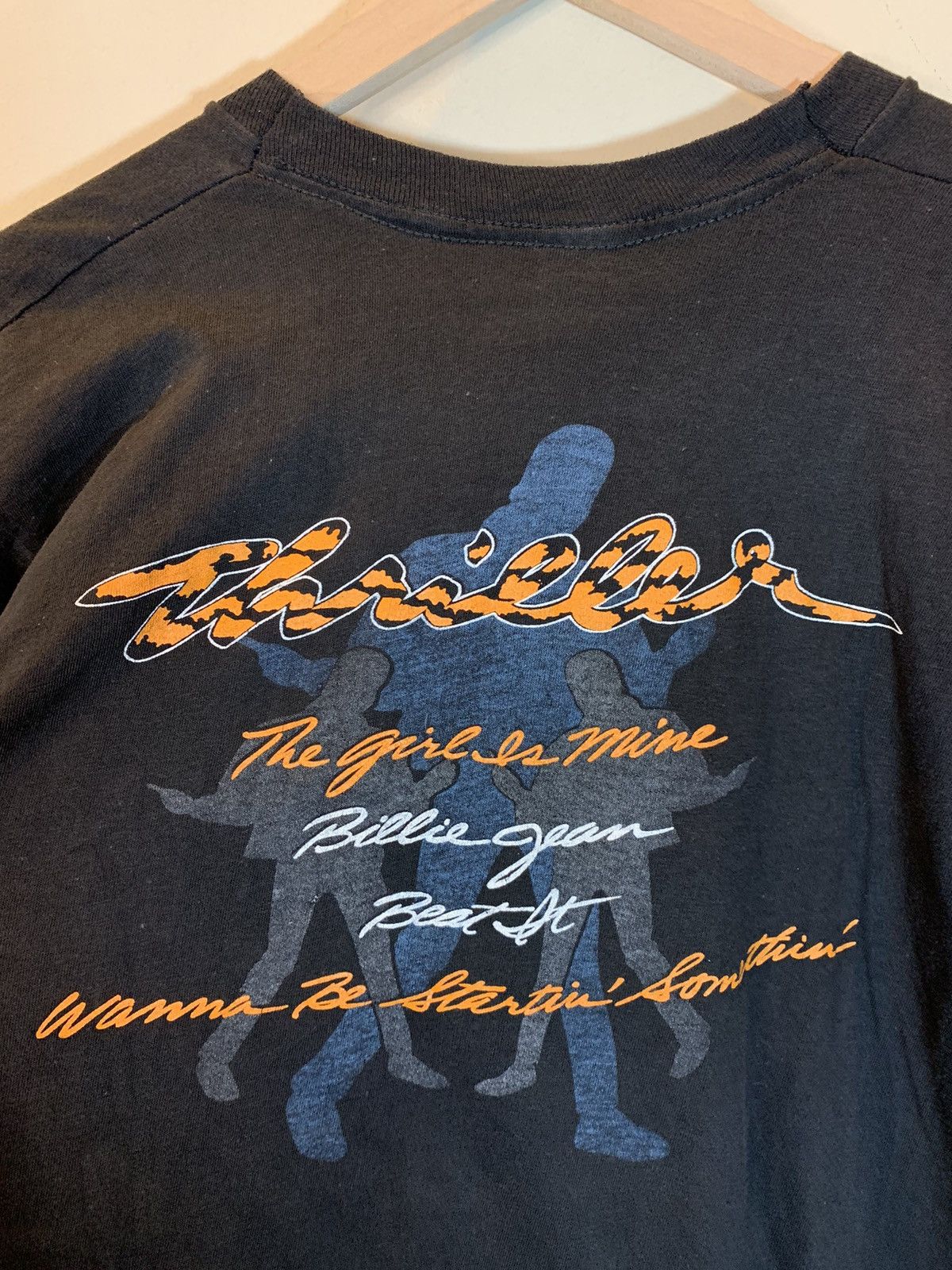 Band Tees × Michael Jackson × Vintage *RARE* Vintage 1983 Michael Jackson Thriller USA-Made Shirt Size US L / EU 52-54 / 3 - 4 Thumbnail