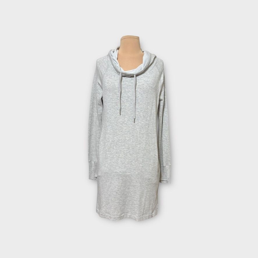 Athleta ATHLETA Hoodie Dress Small Soft Gray Pockets Cozy Sweatshirt Size S / US 4 / IT 40 - 2 Thumbnail