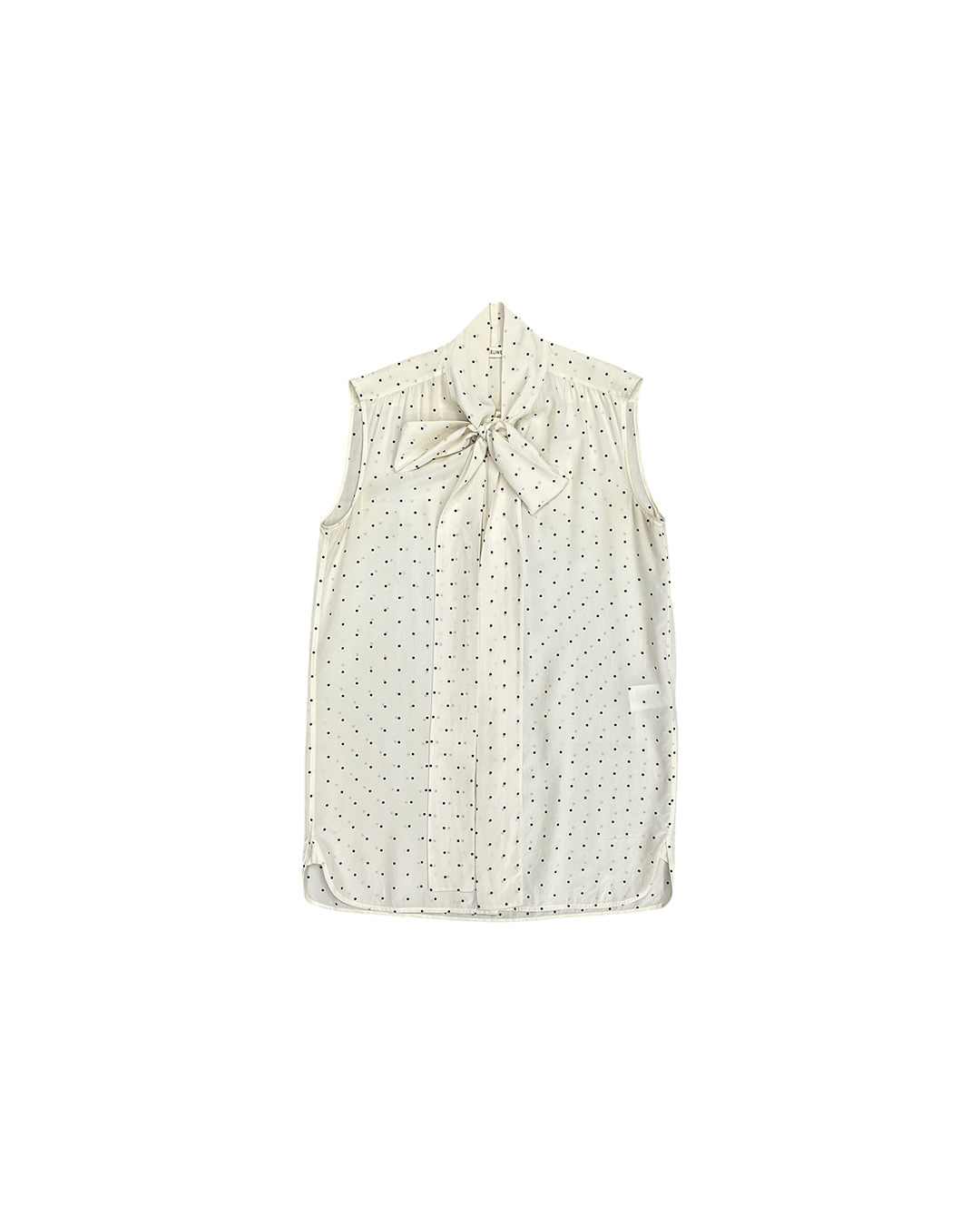 Celine by Phoebe Philo Dot Tie Silk Blouse