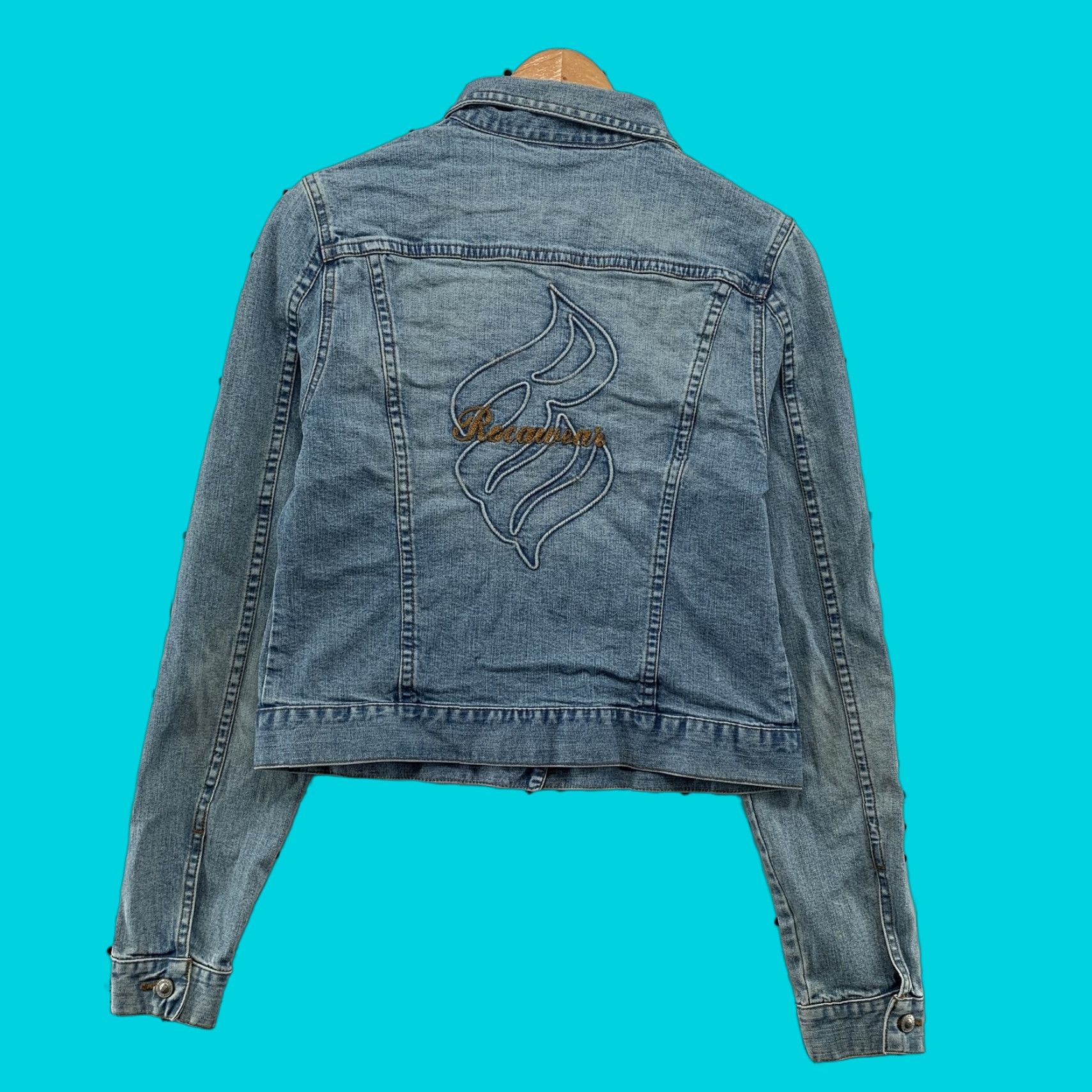 Rocawear VINTAGE Rocawear Jacket Womens Large Blue Button Casual Rocawear Denim Y2K Womens Size L / US 10 / IT 46 - 1 Thumbnail