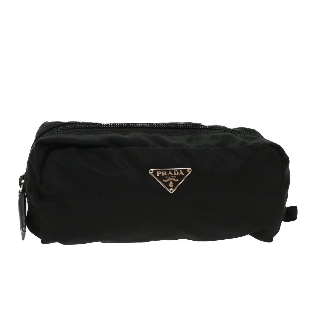 image of Prada Renylon Clutch Bag in Black, Women's