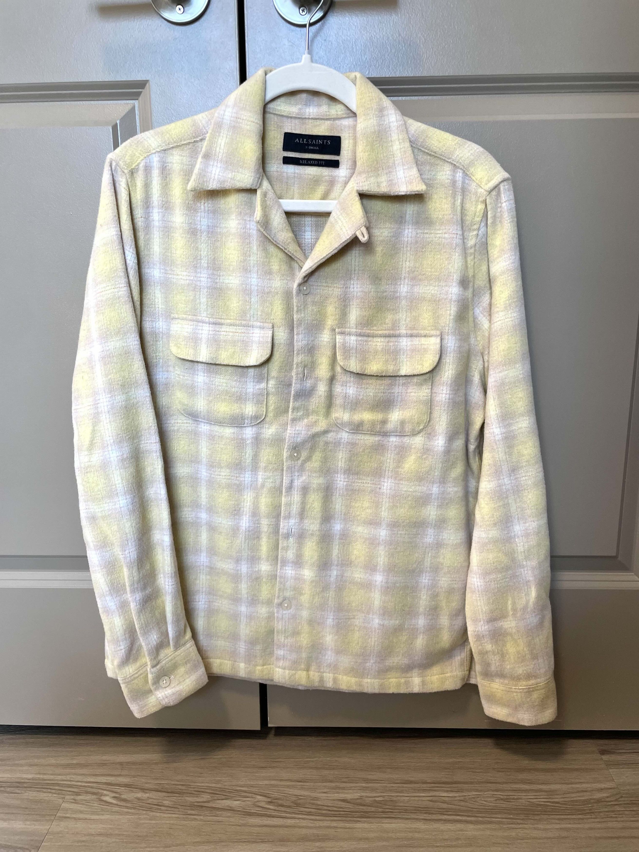 Allsaints AllSaints Plaid Camp Collar Flannel Shirt Size US XS / EU 42 / 0 - 1 Thumbnail