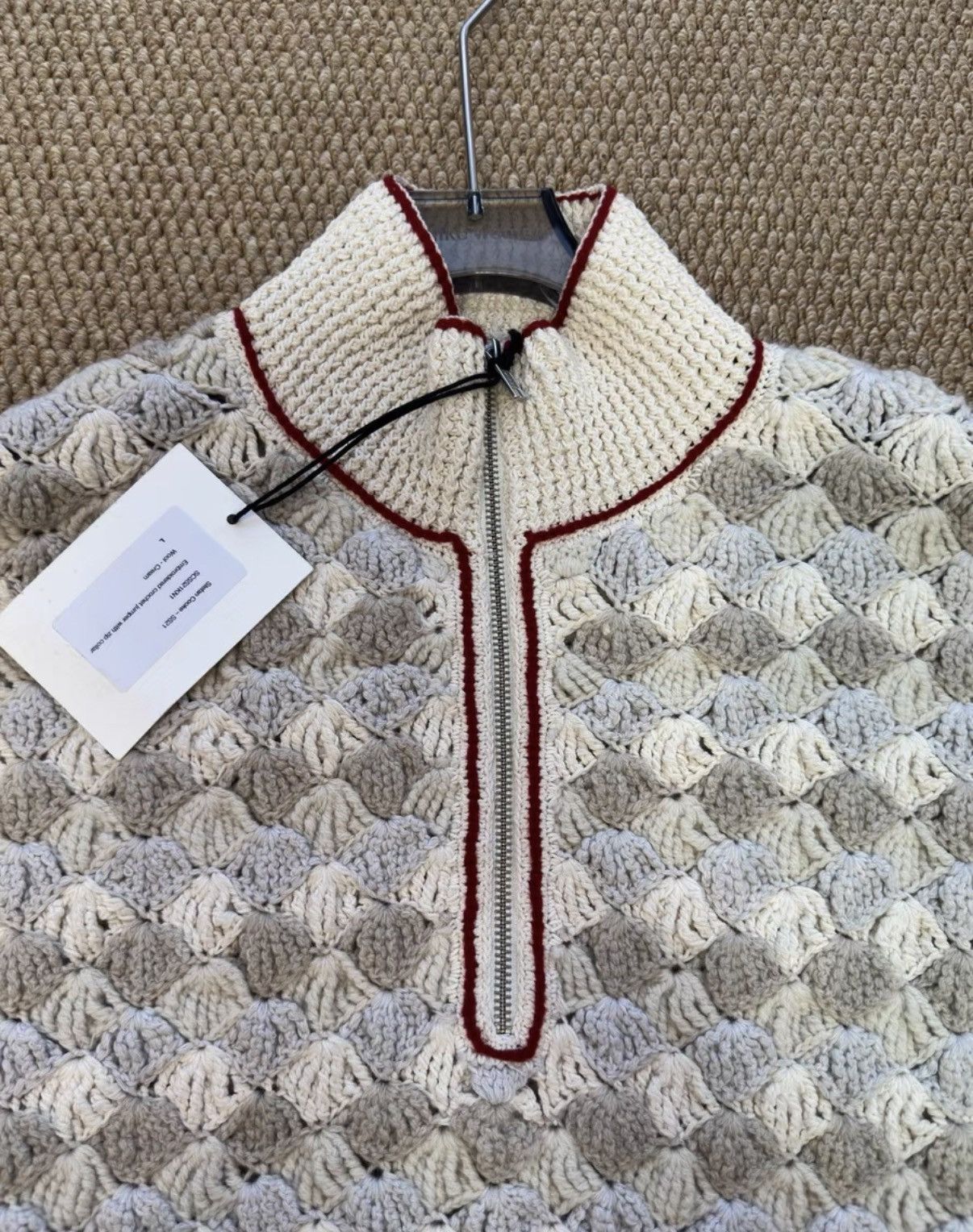 Stefan Cooke Stefan Cooke Scale Pattern Turtleneck Sweater K23 Size US L / EU 52-54 / 3 - 6 Thumbnail