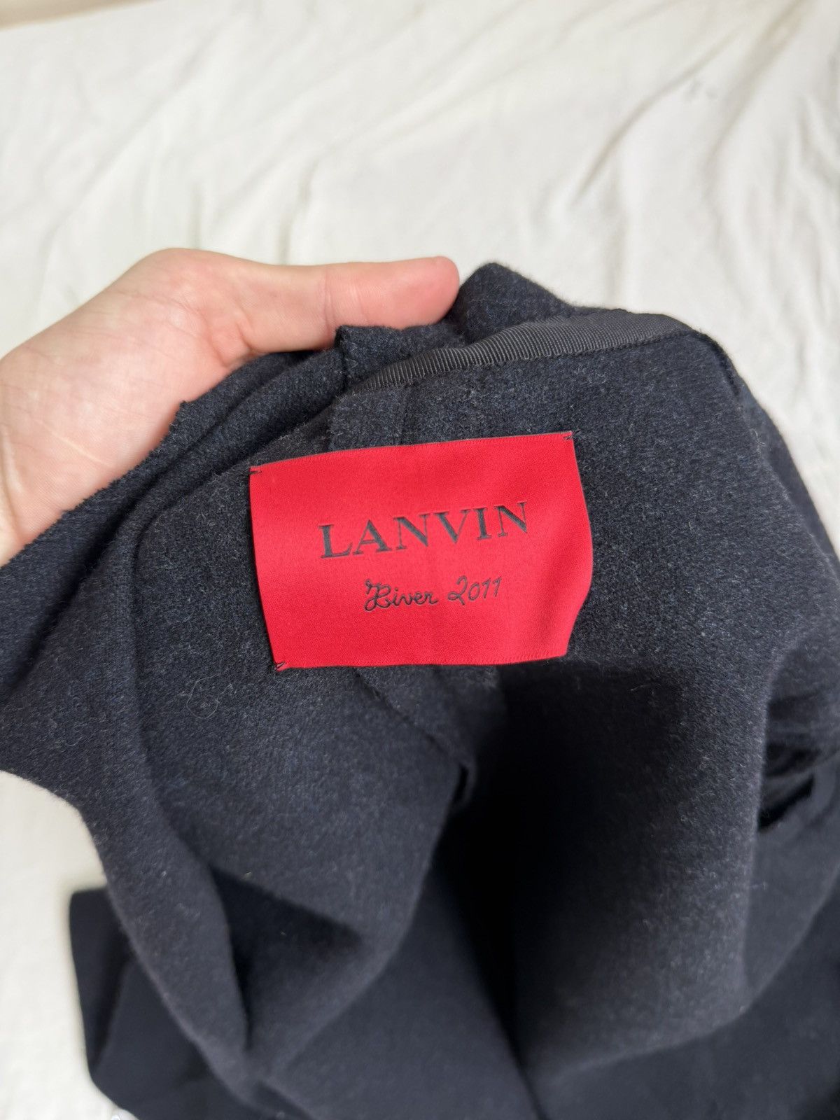 Lanvin Lanvin Hiver 2011 Wool Asymmetric Jacket Made in France Size M / US 6-8 / IT 42-44 - 11 Thumbnail