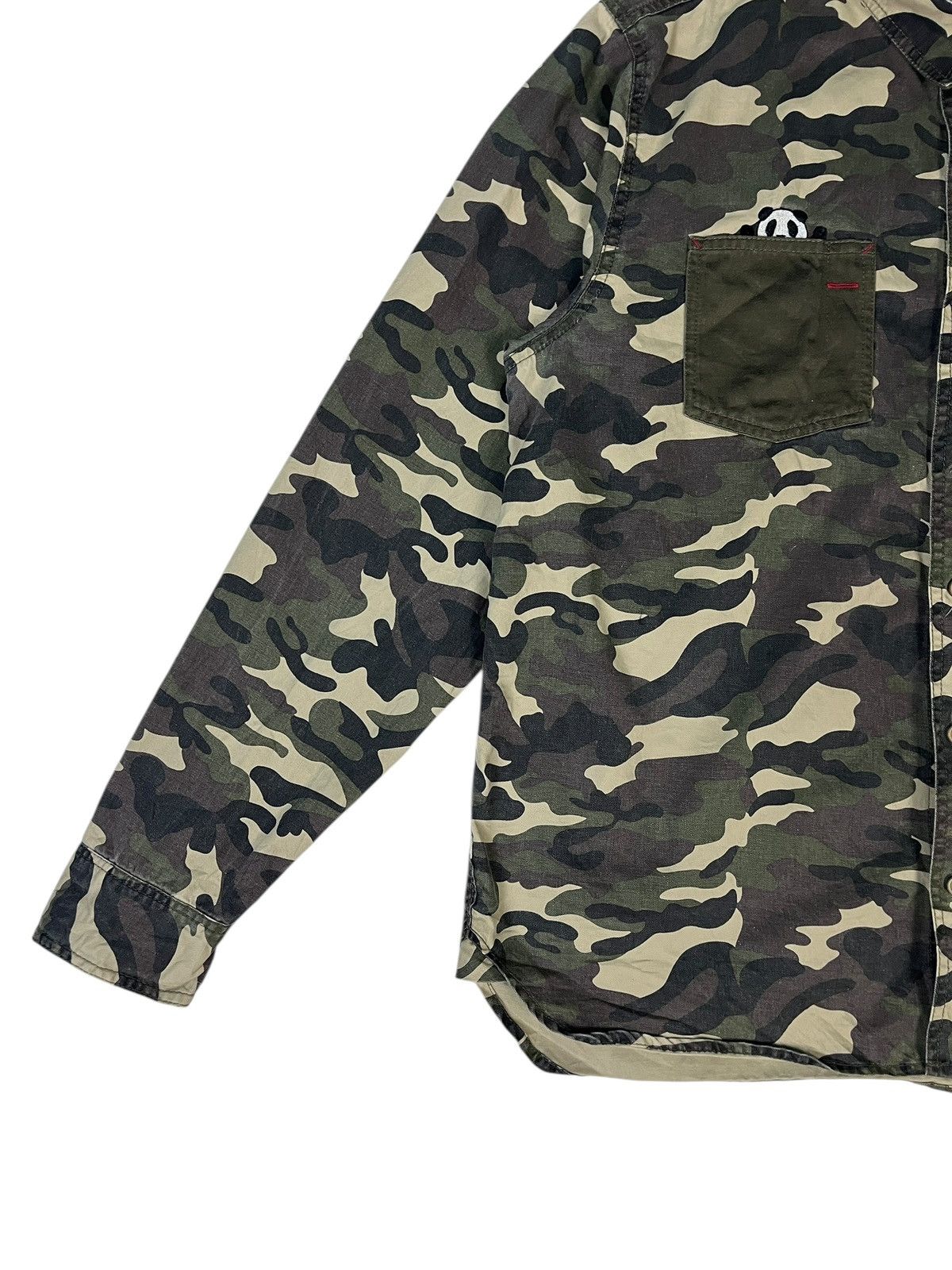 Japanese Brand Pandiesta Embroidery Camo Army Stripes Jacket Size US L / EU 52-54 / 3 - 4 Thumbnail