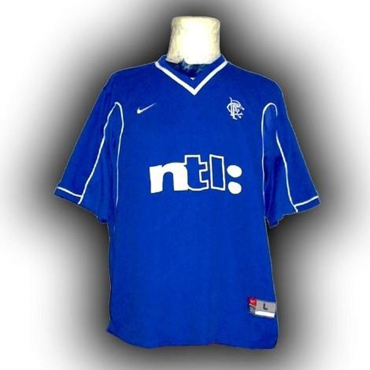 Nike Fc Glasgow Rangers Scotland 1999 2000 2001 Home shirt jersey Size US L / EU 52-54 / 3 - 1 Thumbnail