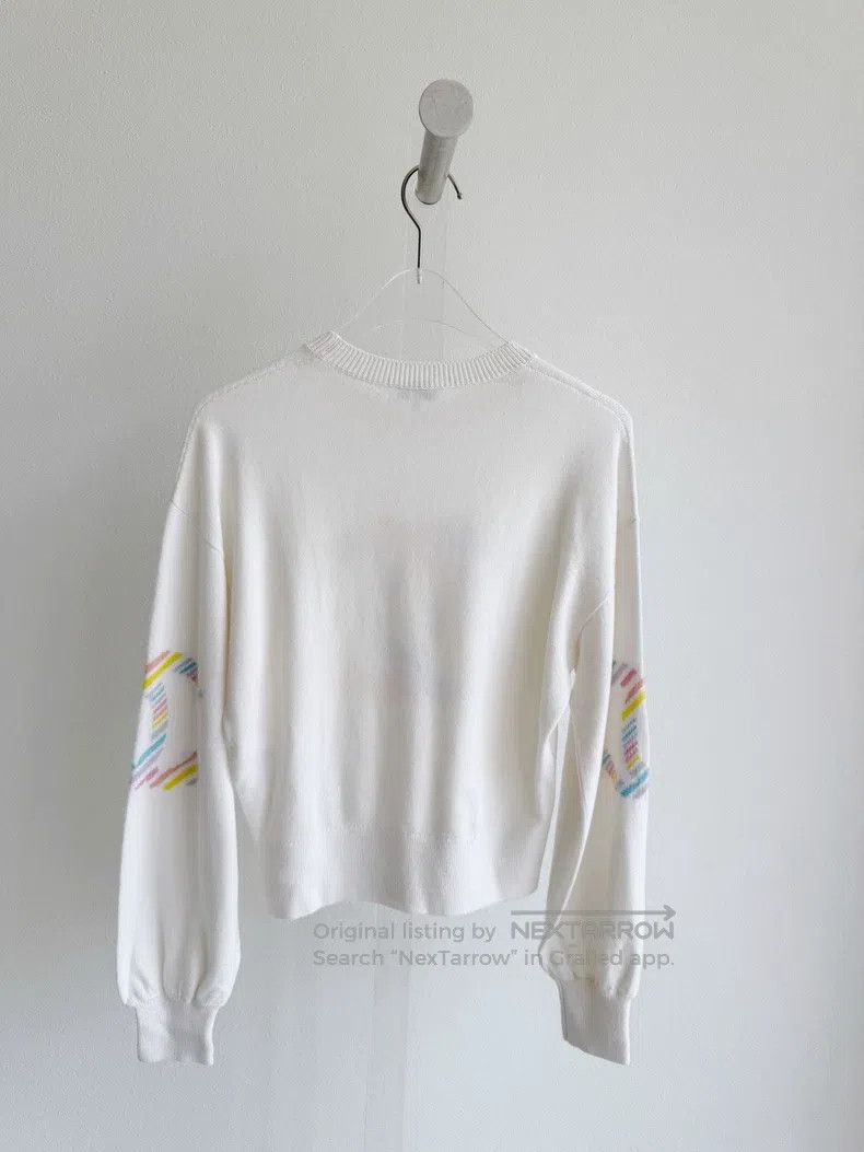 Chanel 19C white cashmere knitwear sweater
