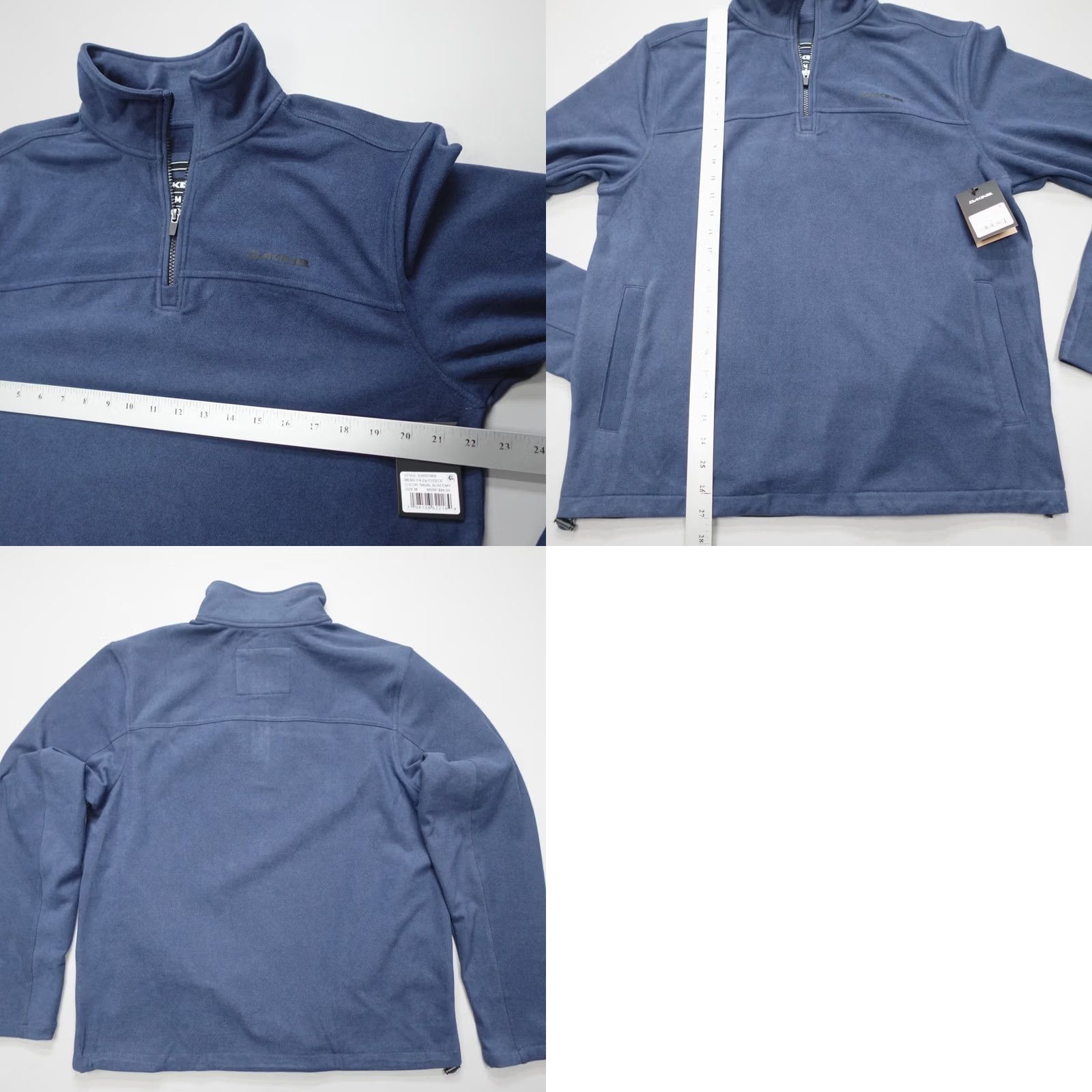 Dakine DAKINE 1/4 Zip Fleece Pullover NAVAL ACADEMY BLUE Stretch Men's Size M Shirt, Regular, Logo, Zip, Mock Neck, Long Sleeve, Activewear, Casual, Travel Size US M / EU 48-50 / 2 - 8 Thumbnail