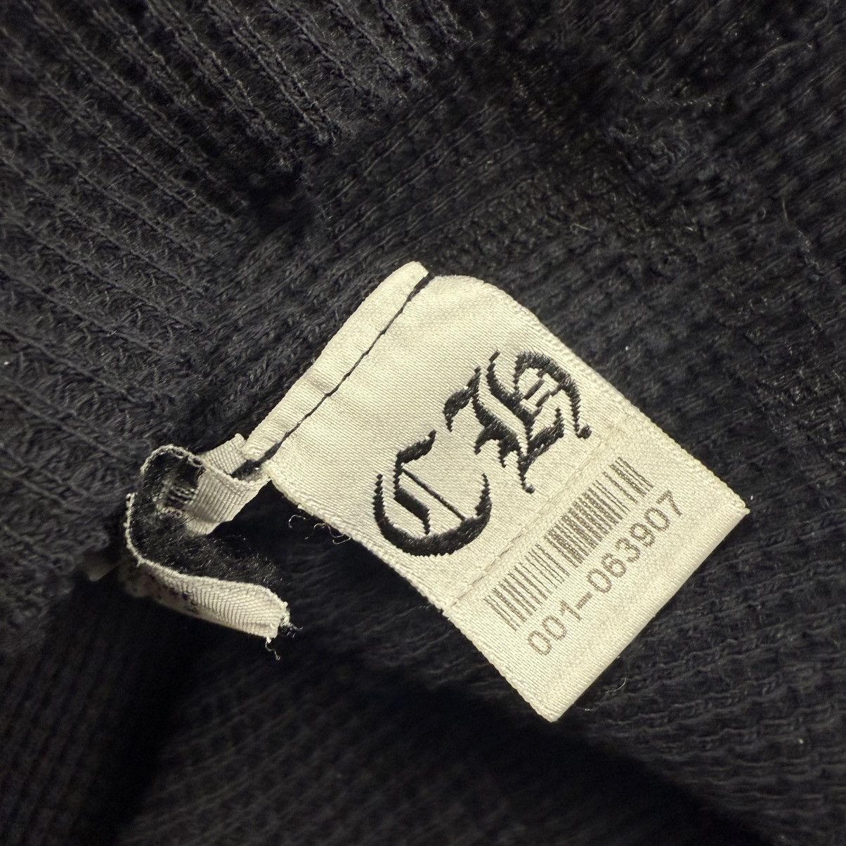 Chrome Hearts Chrome Hearts Horseshoe Thermal ‘Black’ Hoodie Size US M / EU 48-50 / 2 - 7 Thumbnail