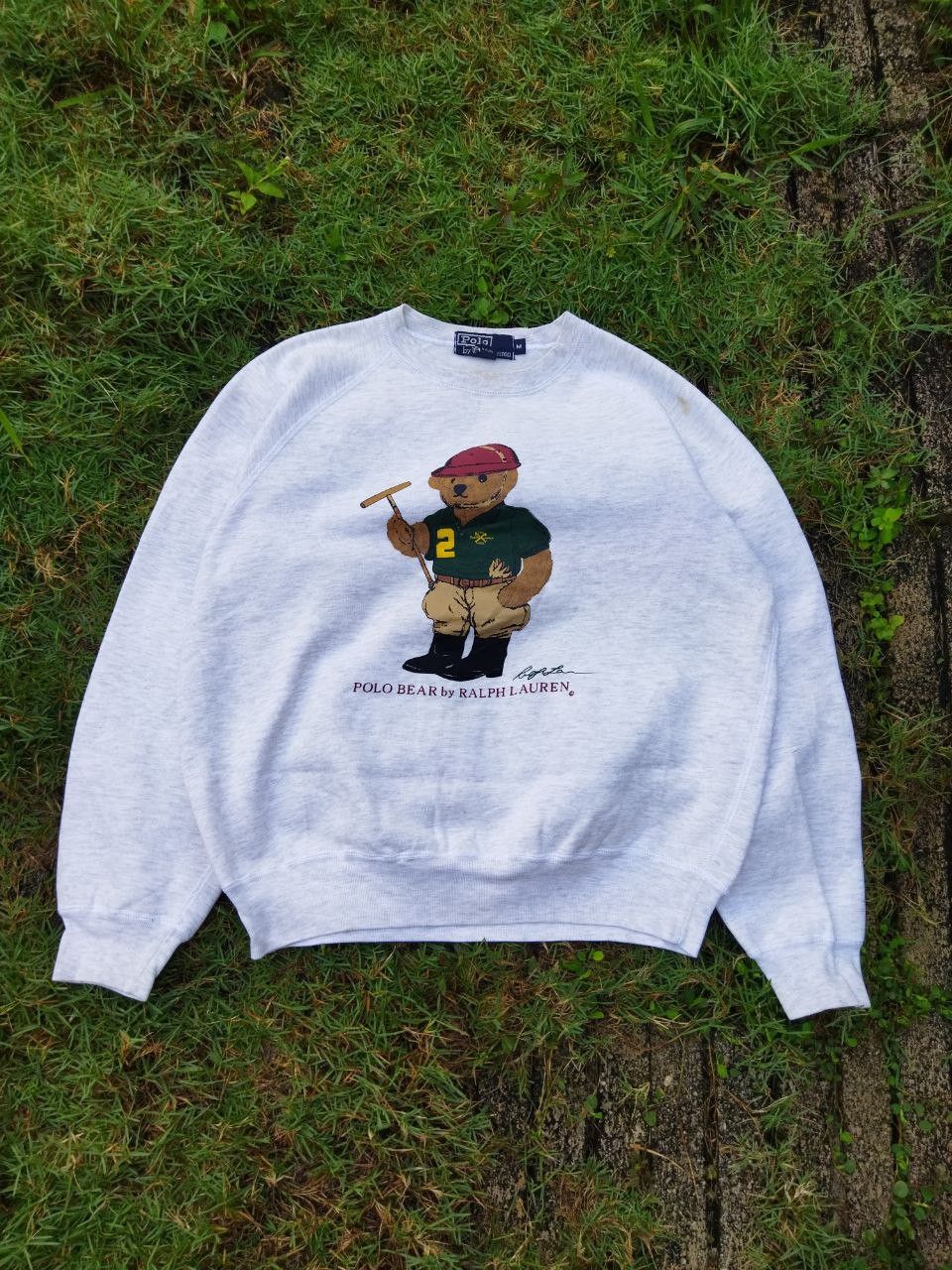 Vintage Polo Bear Ralph Lauren Sweatshirt Size M