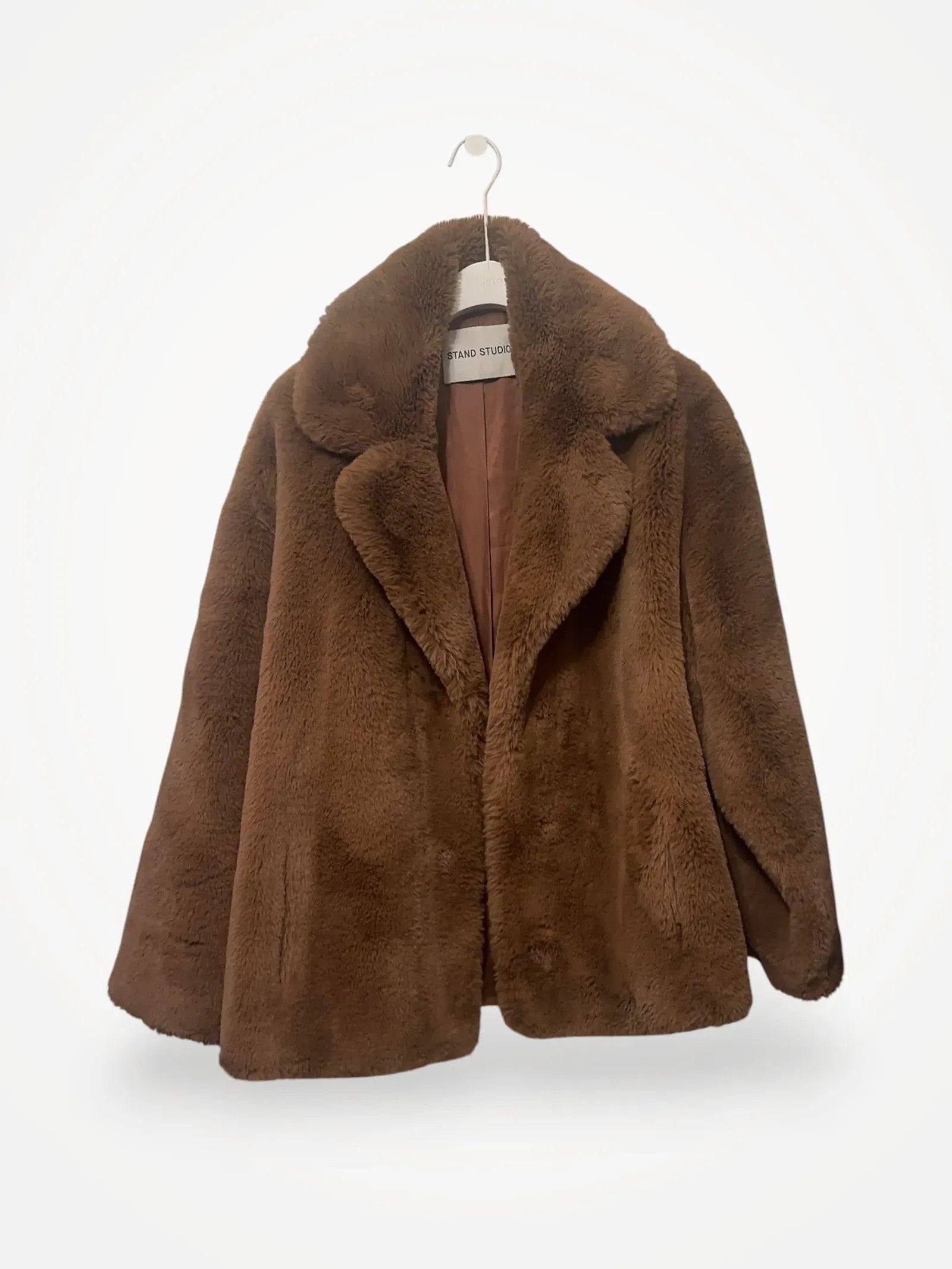 Stand Studio Stand Päls Jacka Fur Faux Fur in Brown, Women's