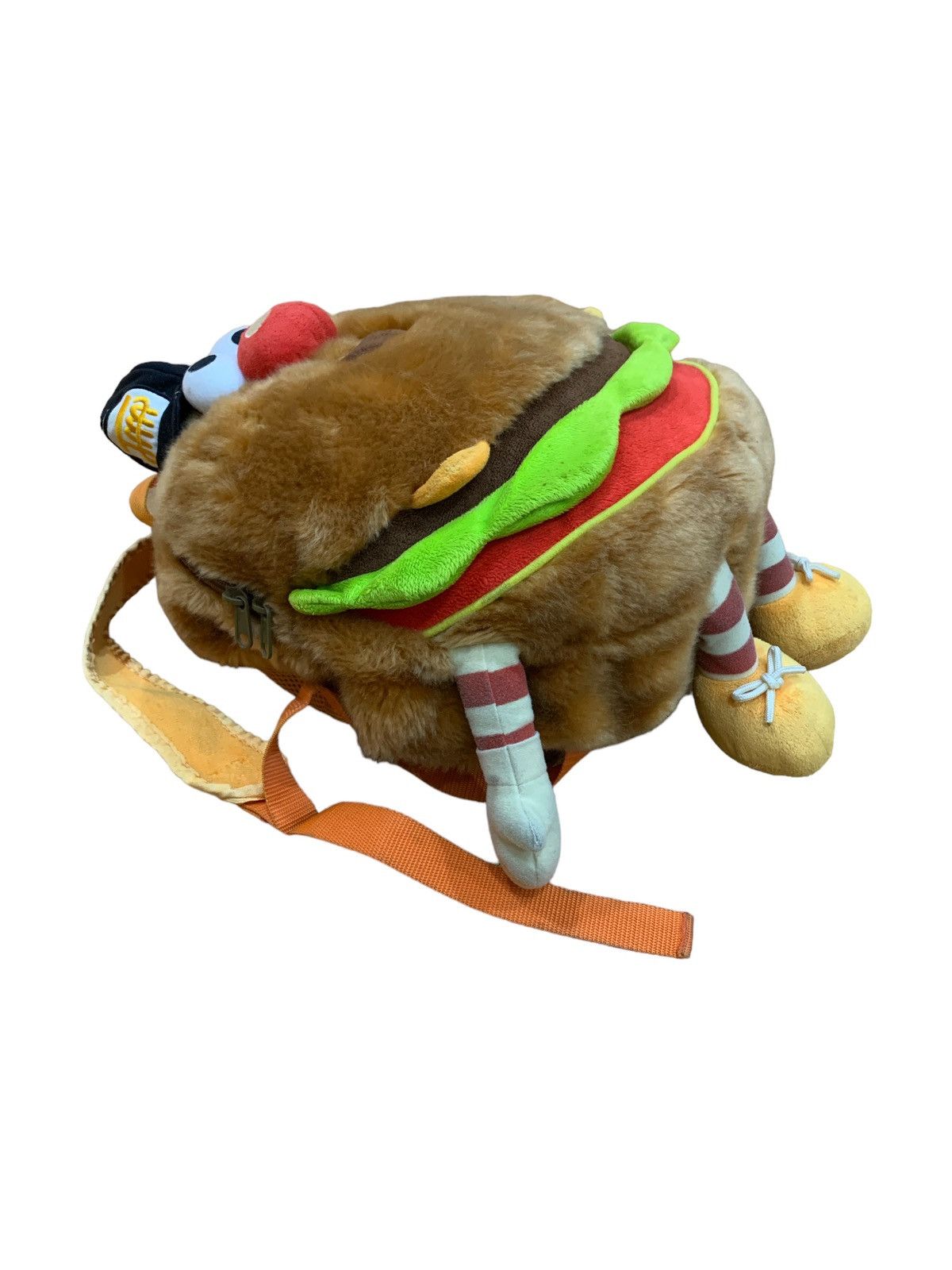 Japanese Brand × Vintage VINTAGE 1980s JAM HAMBURGER FLUFFY PLUSH BAGPACK Size ONE SIZE - 2 Thumbnail