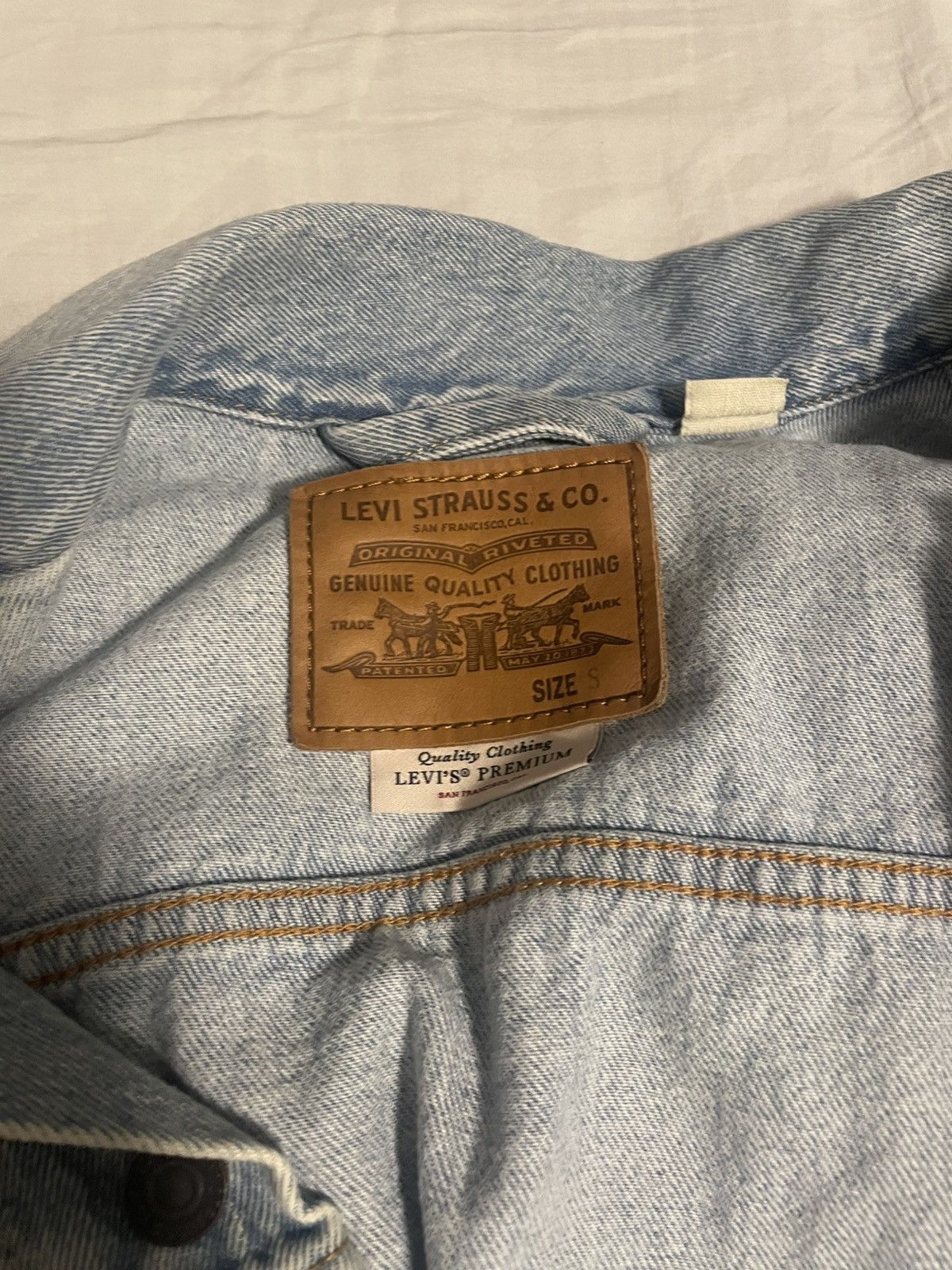 Levi's Levis Denim Jacket Size US S / EU 44-46 / 1 - 4 Thumbnail