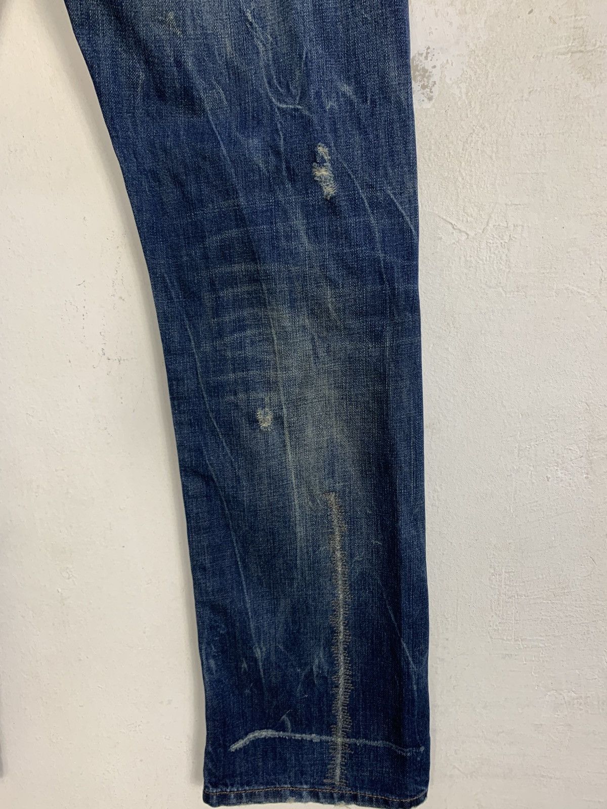 Replay Replay Maestro Indigo Beauty Faded Straight Cut Buttonfly Size US 34 / EU 50 - 17 Thumbnail