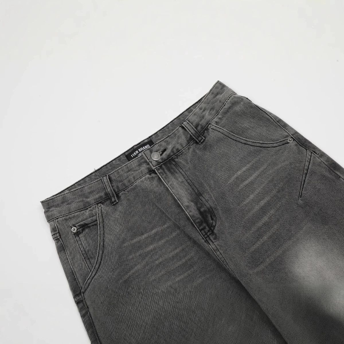 Japanese Brand × Jean American retro men's street washed straight flared jeans Size US 32 / EU 48 - 3 Thumbnail