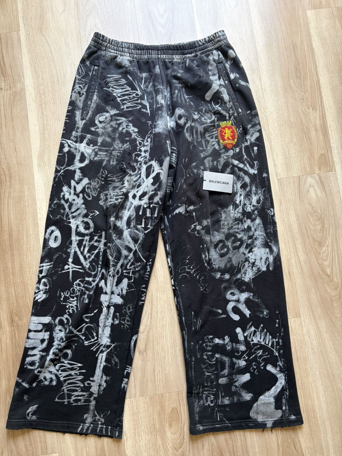 Balenciaga Balenciaga Graffiti Skater Pants | Grailed