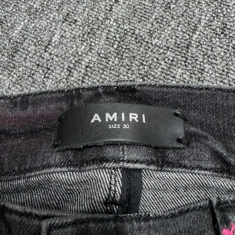 Amiri Amiri Ink Destroyed Denim Pants Size US 30 / EU 46 - 2 Thumbnail