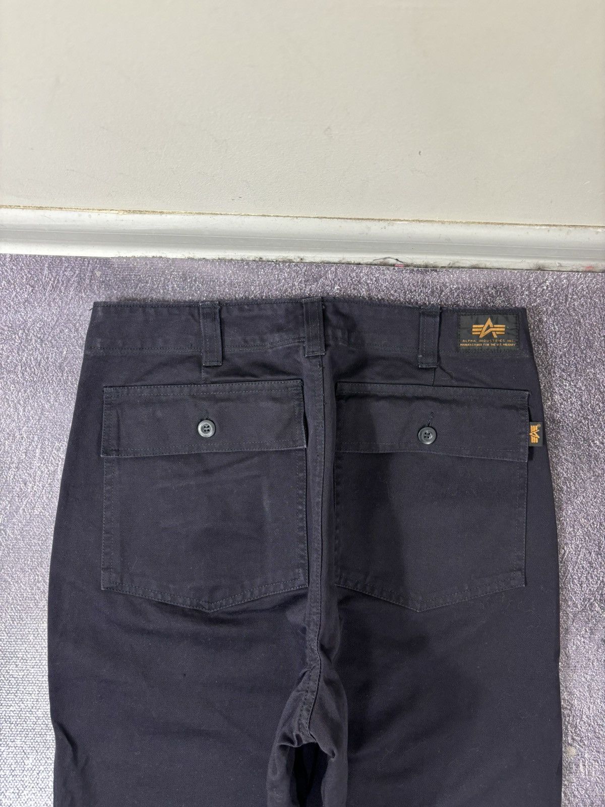 Alpha Industries Vintage Alpha Industries Men’s Navy Military Pants Trousers Size US 28 / EU 44 - 14 Thumbnail