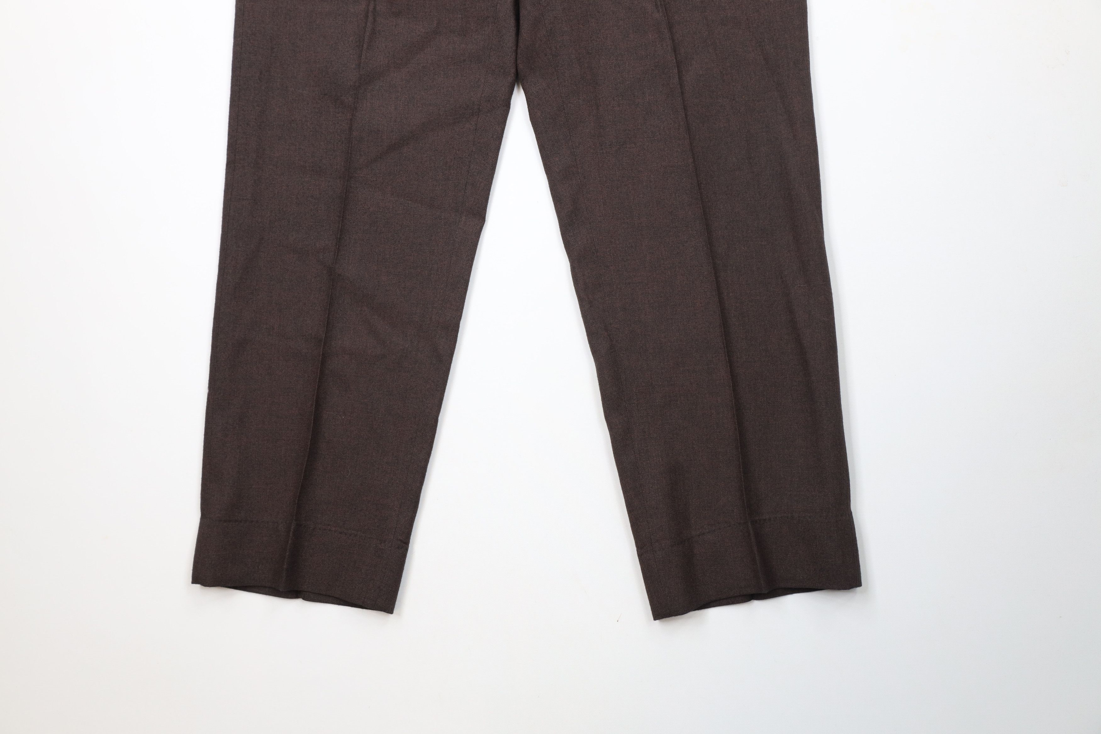 Vintage Vintage 60s 70s Streetwear Button Back Chino Pants Brown USA Size US 34 / EU 50 - 4 Thumbnail