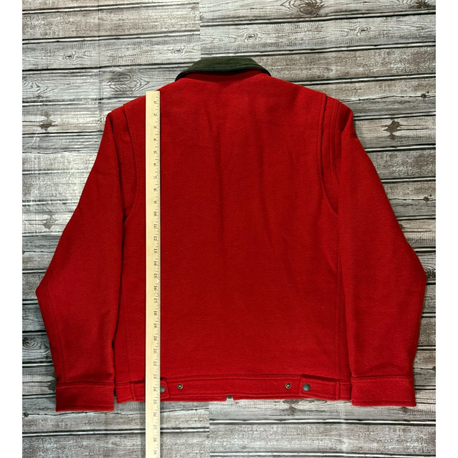 Wallace & Barnes Wallace & Barnes Wool Detroit Bomber Jacket size S color Red Size US S / EU 44-46 / 1 - 13 Thumbnail