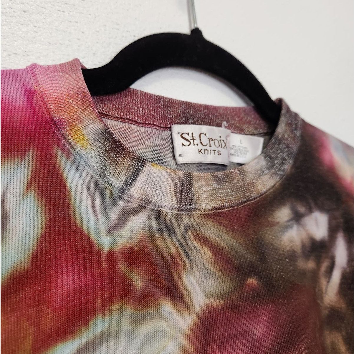 Vintage Vintage Custom SNOW Tie Dye Shirt St Croix Knits Large Art Size US L / EU 52-54 / 3 - 6 Thumbnail