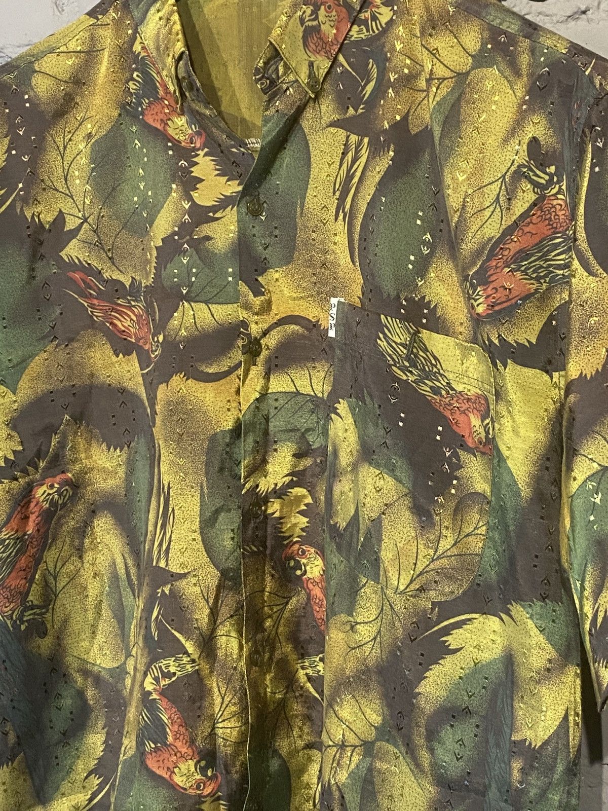 Japanese Brand Hawaiian shirt Japanese brand parrot motive made in Japan Size US XL / EU 56 / 4 - 2 Thumbnail