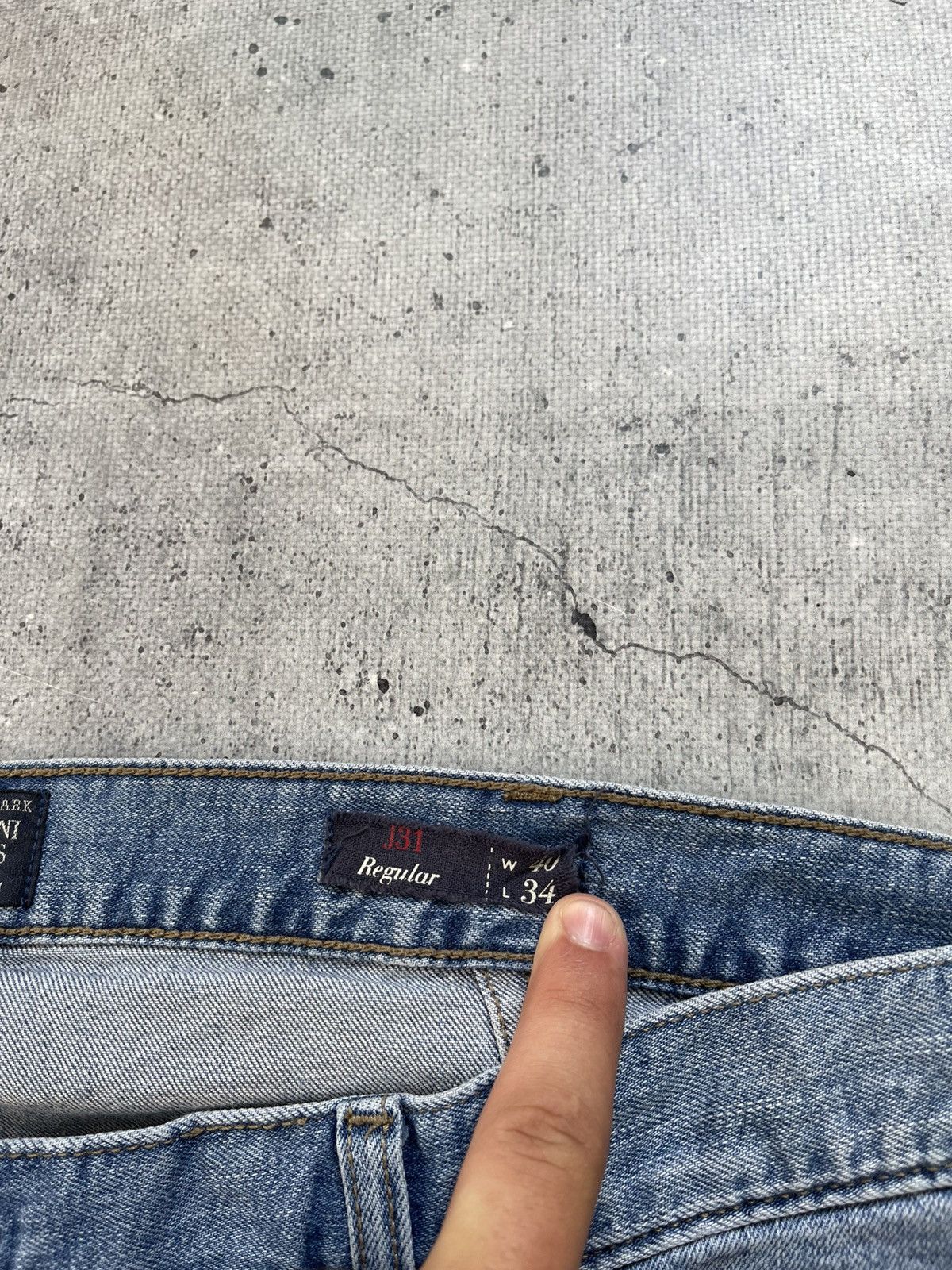 Armani Vintage Armani Jeans Big Logo Denim Pants Size 40 Size US 40 / EU 56 - 10 Thumbnail