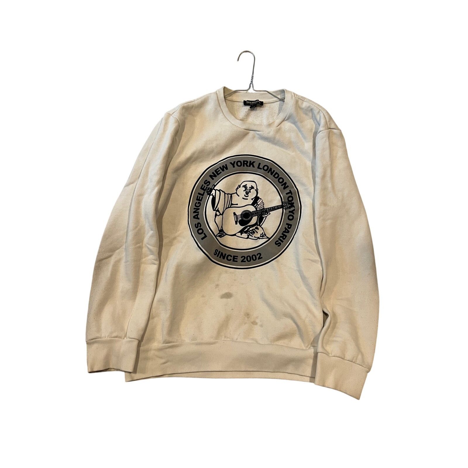 True Religion True Religion Crewneck White Sweatshirt Mens L Size US L / EU 52-54 / 3 - 1 Thumbnail