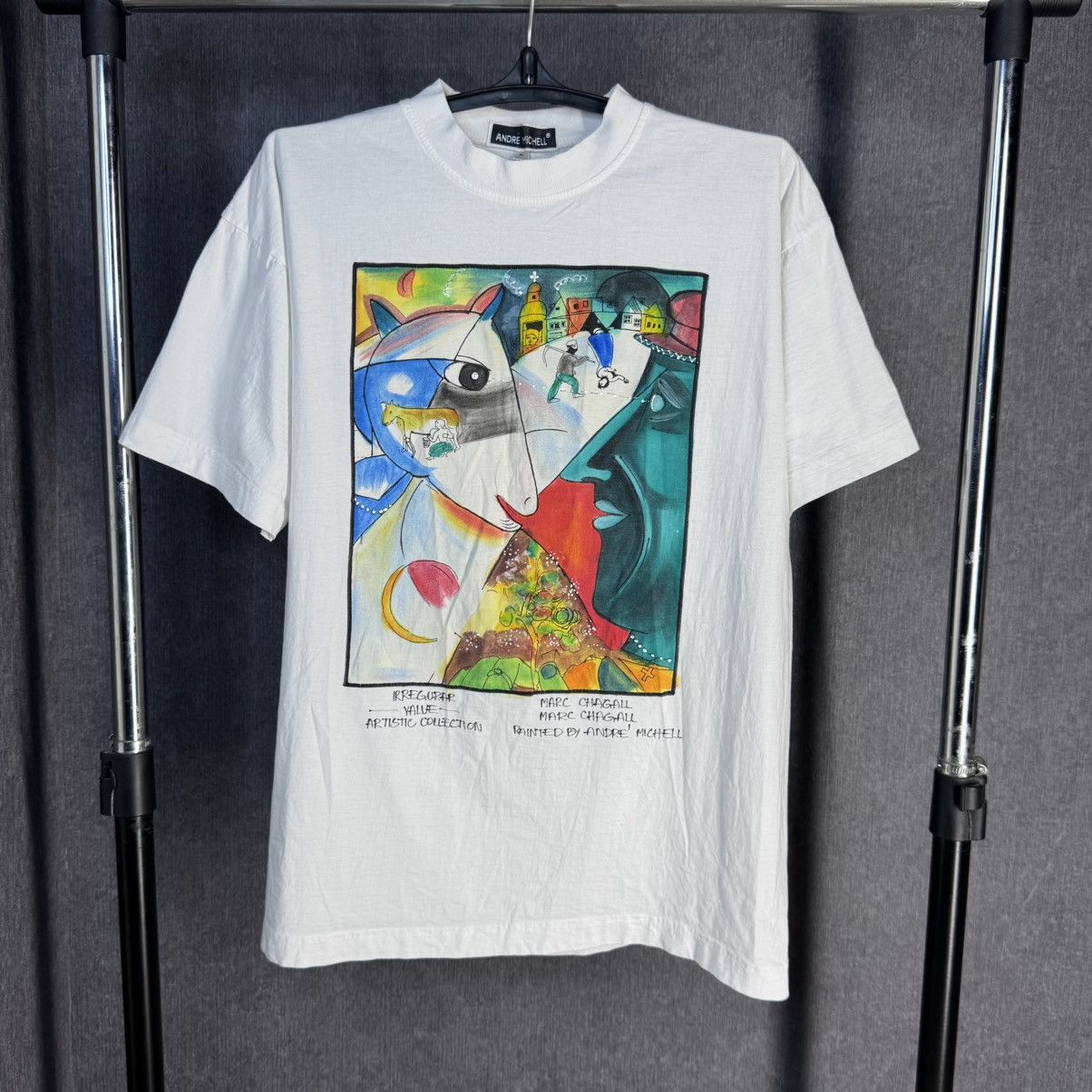 Vintage Vintage T-shirt Andre Michel Hand painting Marc Chagall rare Size US XL / EU 56 / 4 - 1 Thumbnail