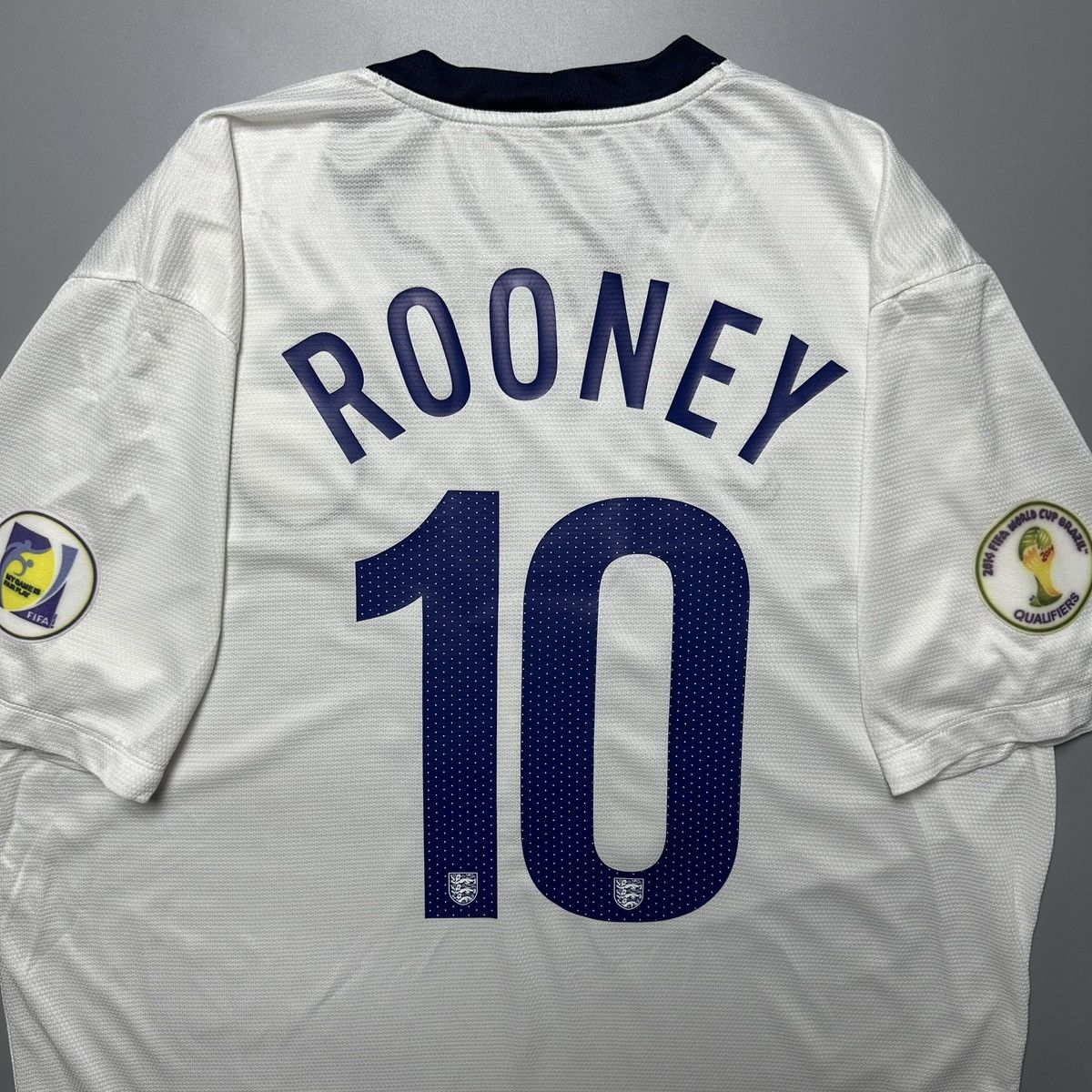 Nike ENGLAND NIKE 2013 WORLD CUP QUALIFIERS JERSEY #10 ROONEY Size US XL / EU 56 / 4 - 11 Thumbnail