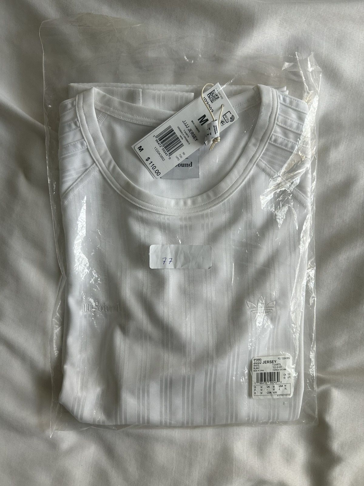 Adidas × JJJJound Adidas Jjjjound Football Jersey Soccer White Size US M / EU 48-50 / 2 - 9 Thumbnail