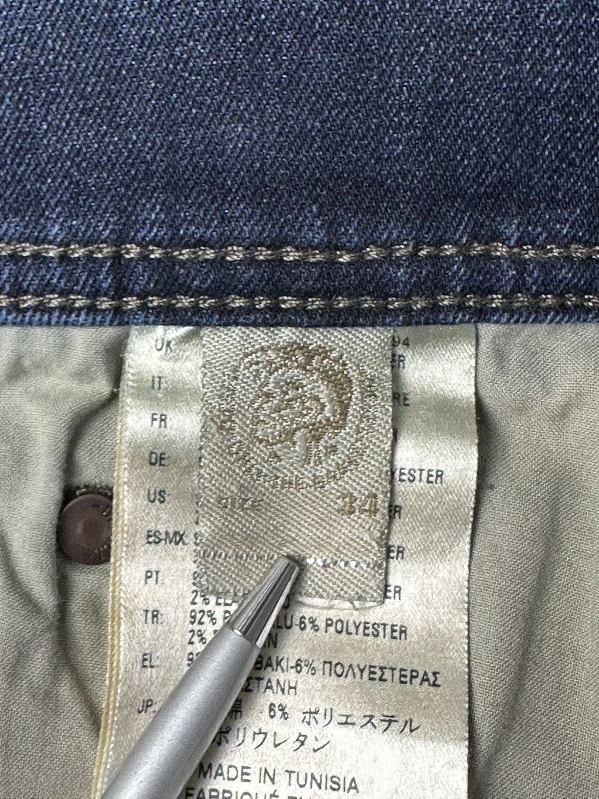 Diesel Diesel Tepphar Avant Garde Denim Jeans Size US 34 / EU 50 - 15 Thumbnail