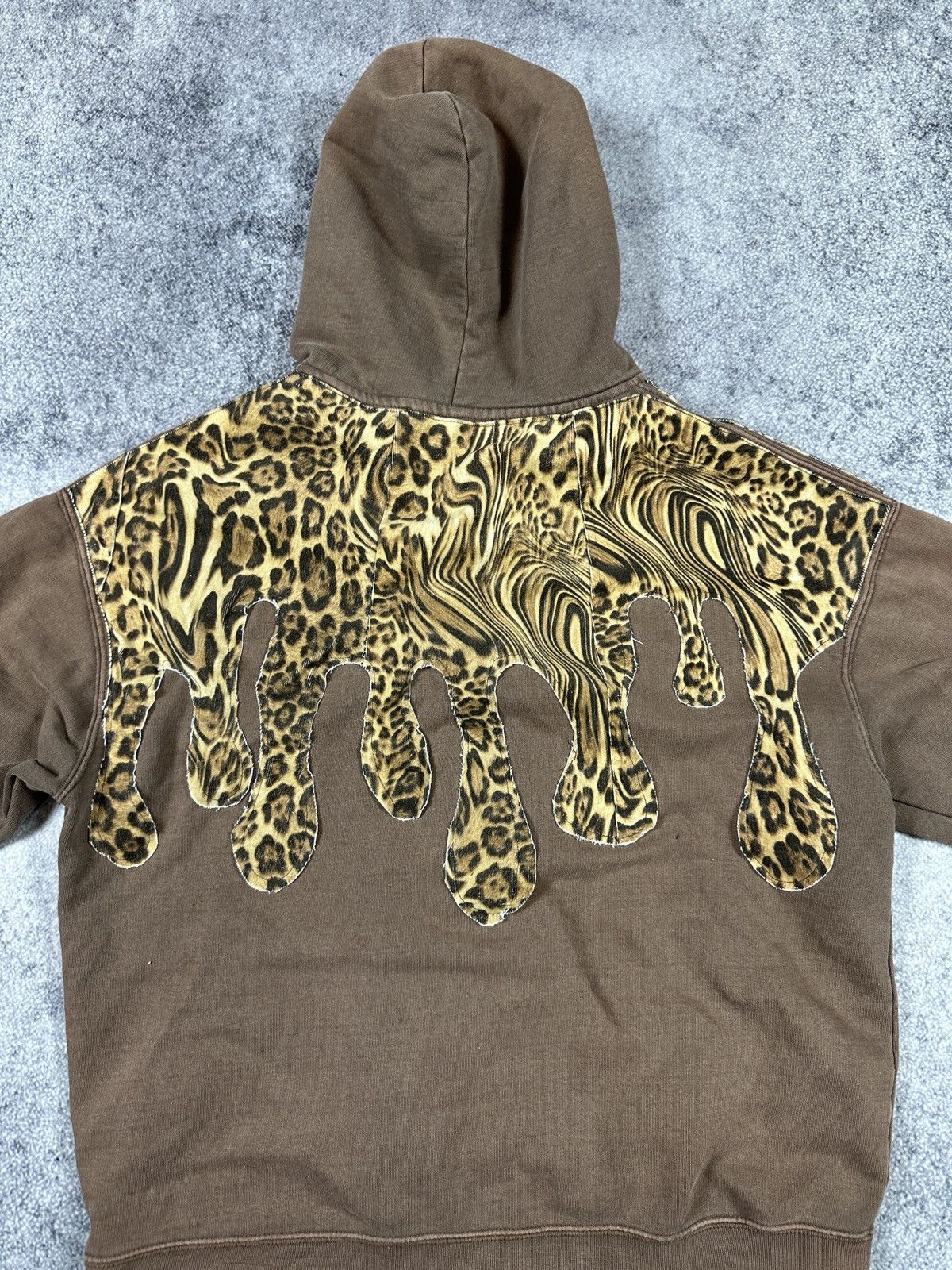 Diesel Y2K Vintage Diesel Custom zip up Hoodie Leopard Streetwear S Size US S / EU 44-46 / 1 - 6 Thumbnail