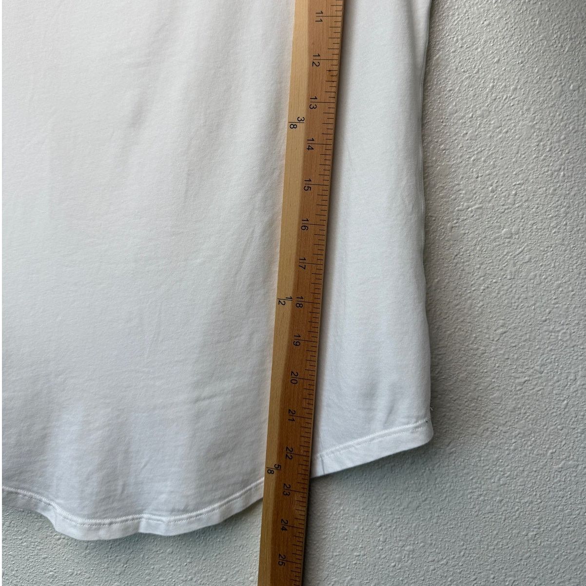 Paige PAIGE Haven White Pima Cotton Crewneck Tee Womens S Size S / US 4 / IT 40 - 13 Thumbnail