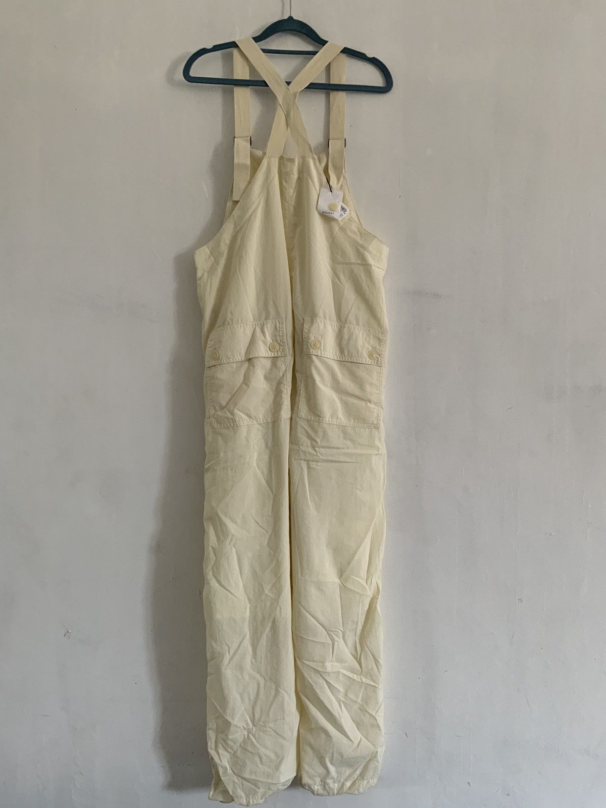 Japanese Brand Moussy Deadstock Cream Coveralls Size US 44 / EU 60 - 2 Thumbnail