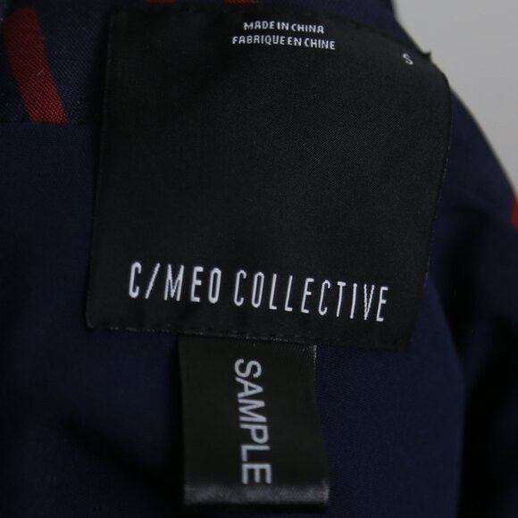 Other C/MEO Collective Sample Indulgent LS Mini Dress Navy Floral Size S / US 4 / IT 40 - 3 Thumbnail