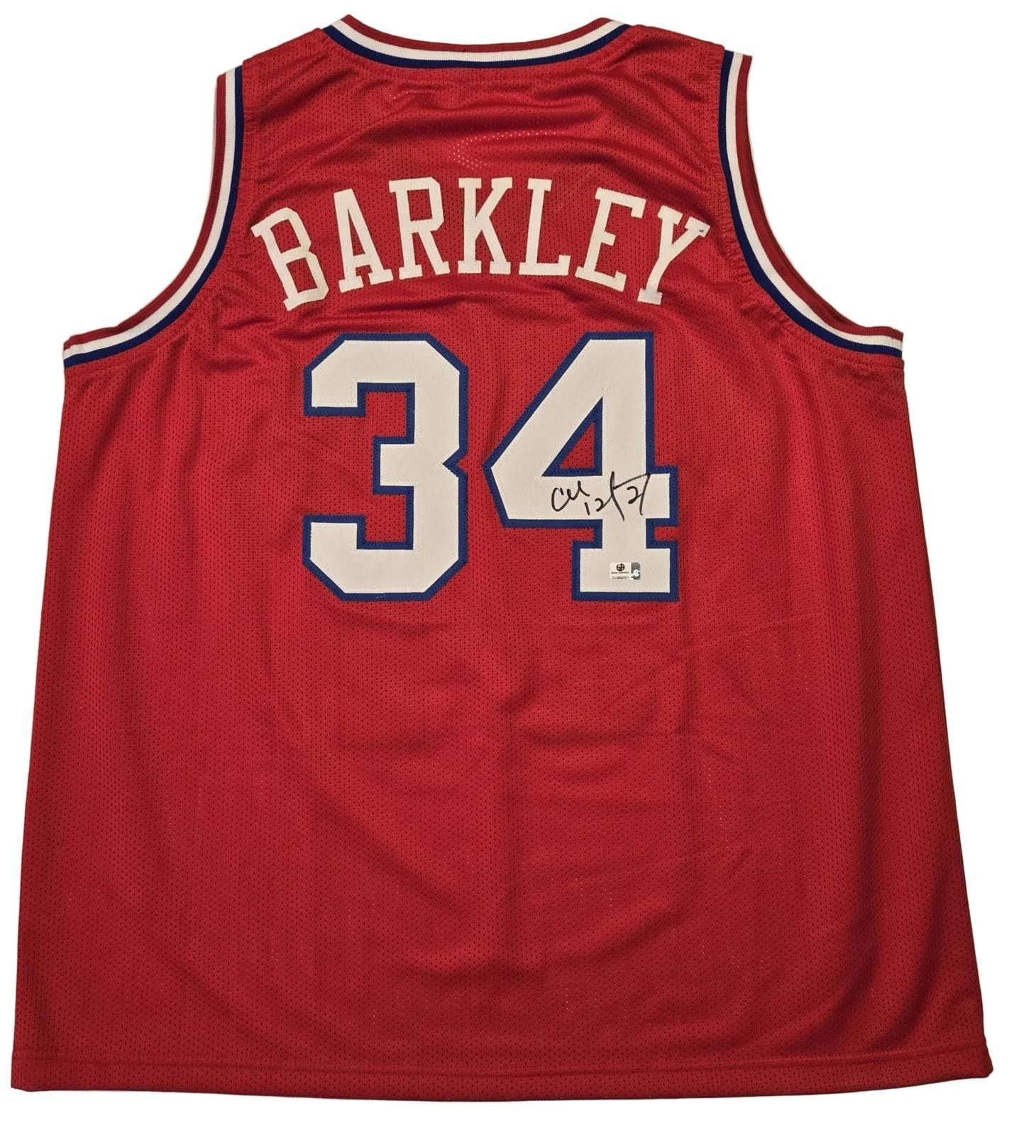 Other Charles Barkley 76ers Signed Basketball Jersey coa Size ONE SIZE - 2 Thumbnail